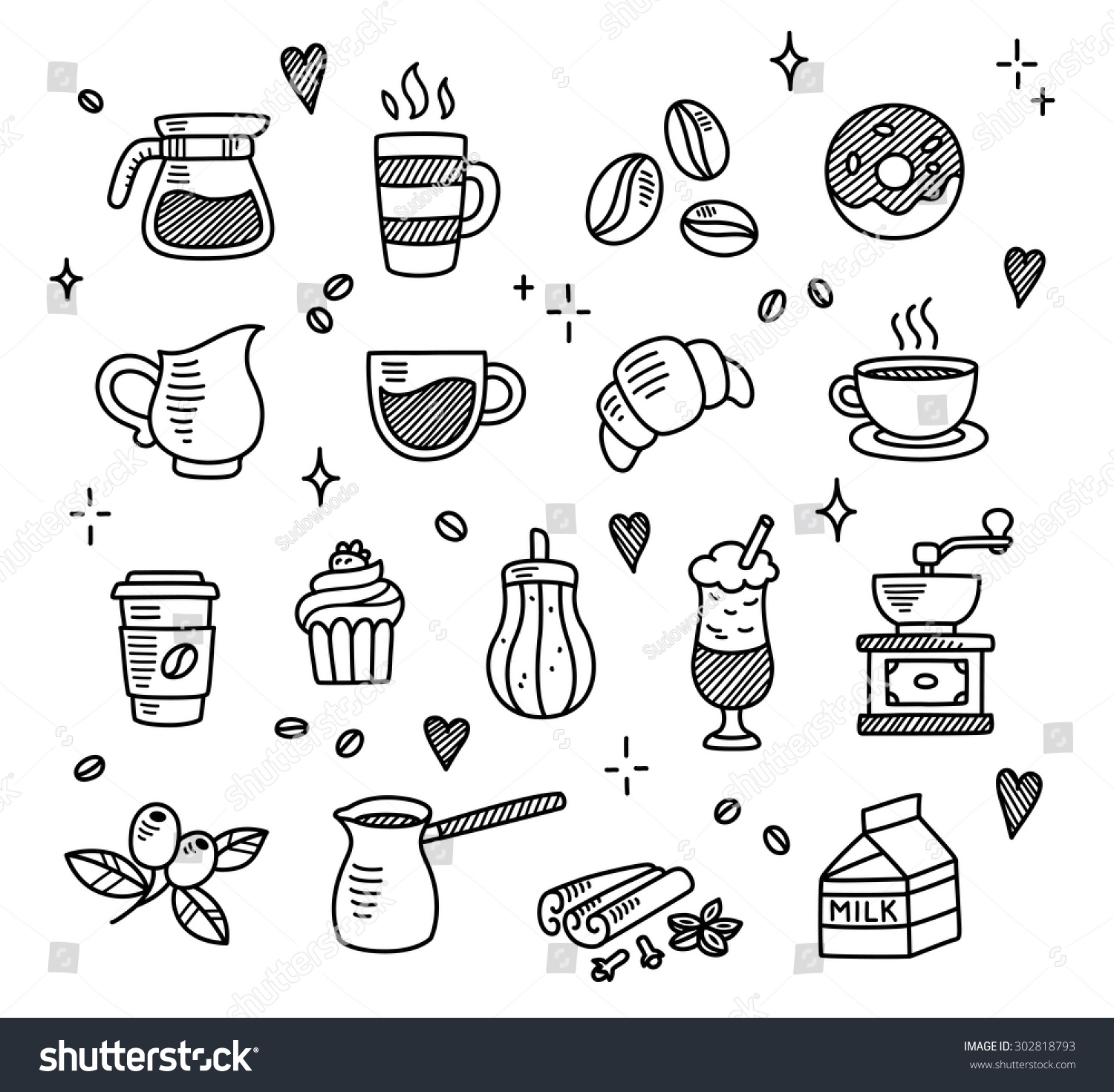 2,966 Doodle coffee grinder Images, Stock Photos & Vectors | Shutterstock