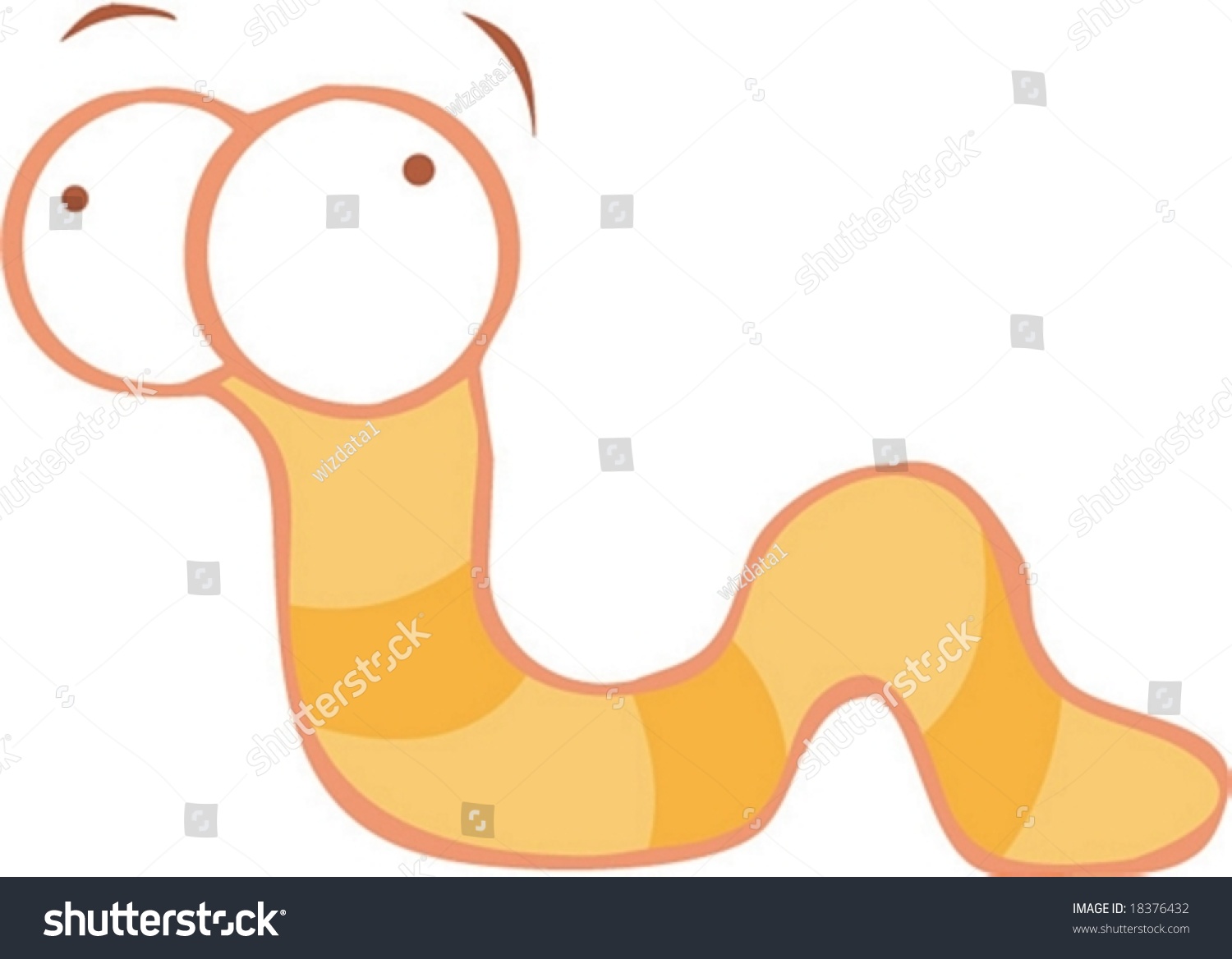 Larva Character On White Background Stock Vector Illustration 18376432 ...