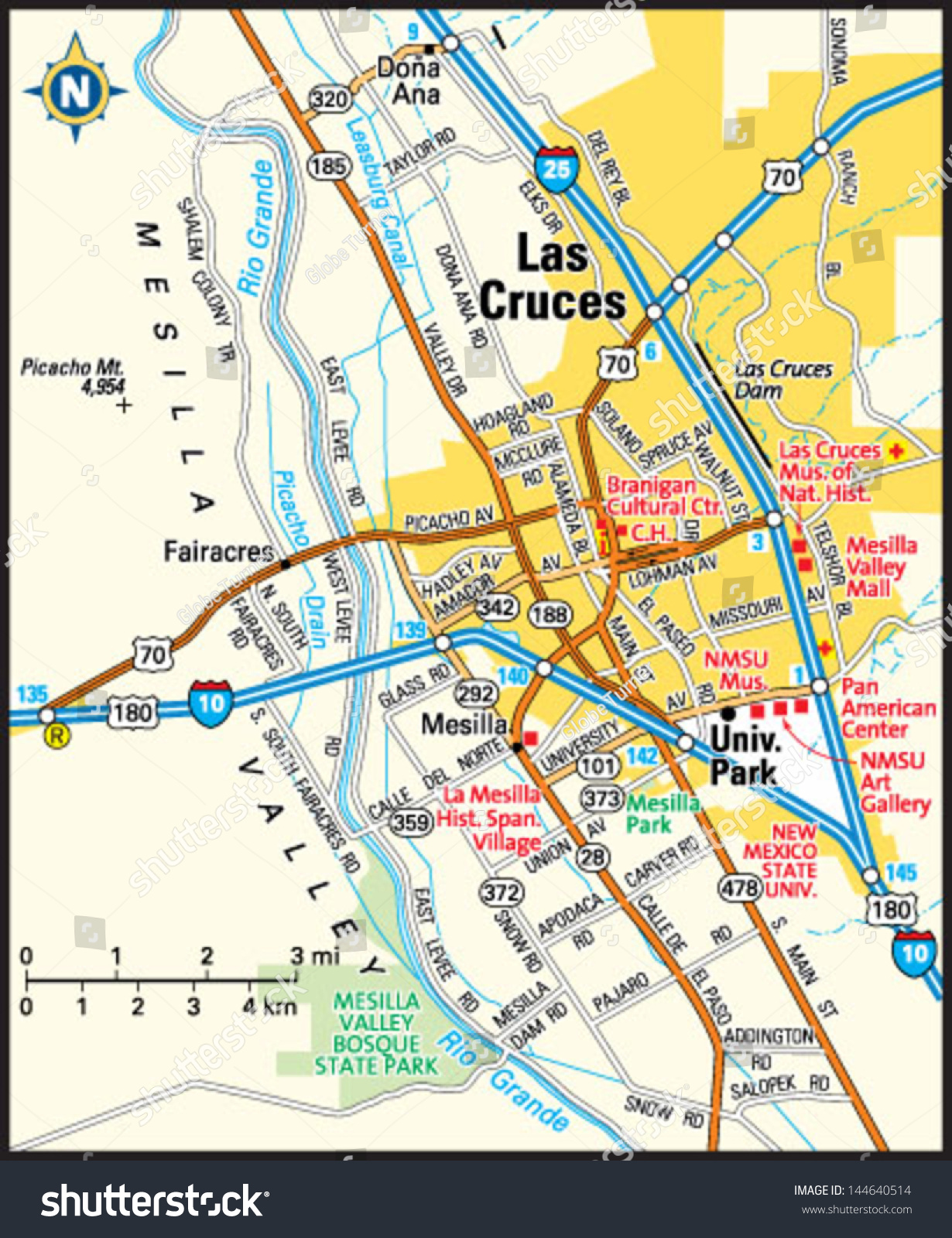 Mapa Las Cruces 
