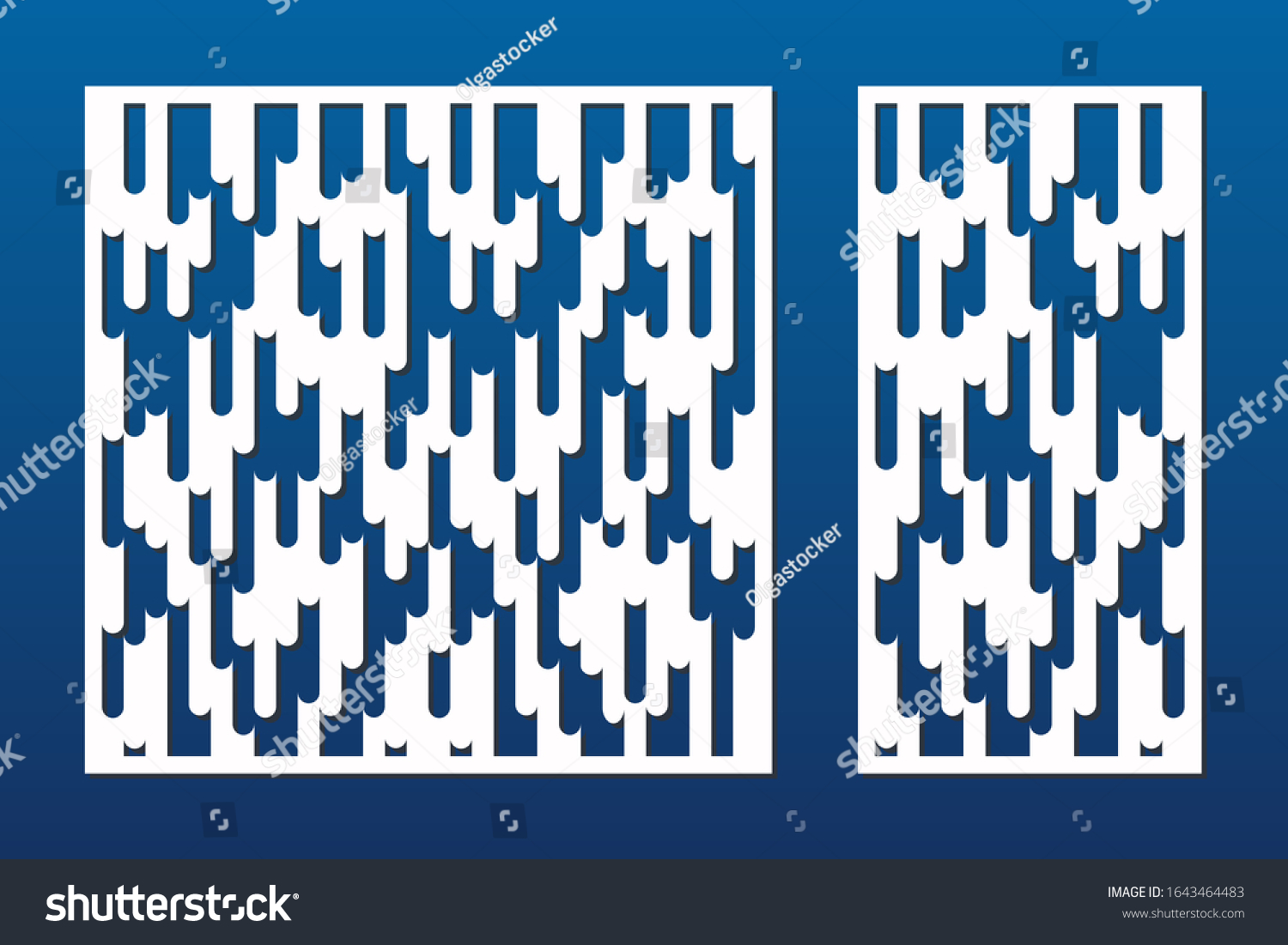 Laser Cut Pattern Vector Template Abstract Stock Vector (Royalty Free ...