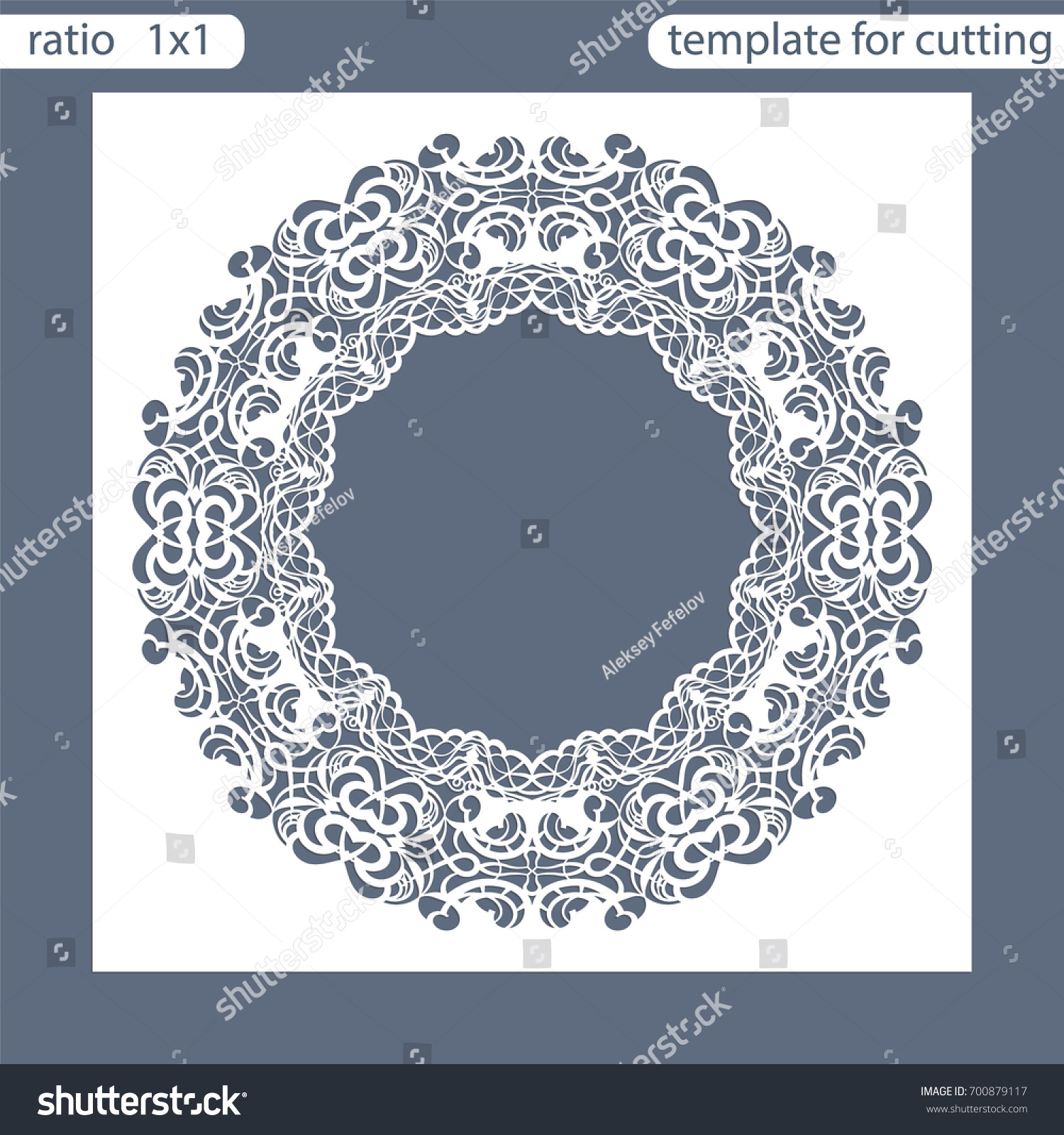 Laser Cut Wedding Invitation Card Template Stock Vector (Royalty Free