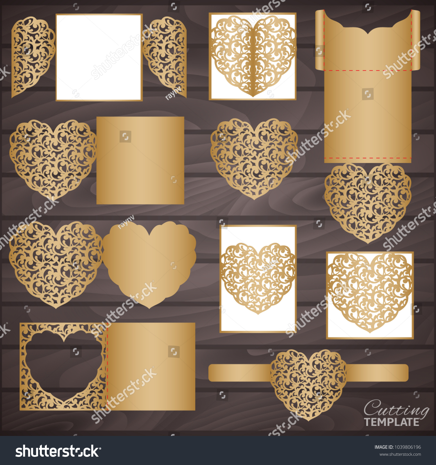 Laser Die Cut Invitation Templates Set Stock Vector (Royalty Free Laser Die Cut Invitation Templates Set Stock Vector (Royalty Free