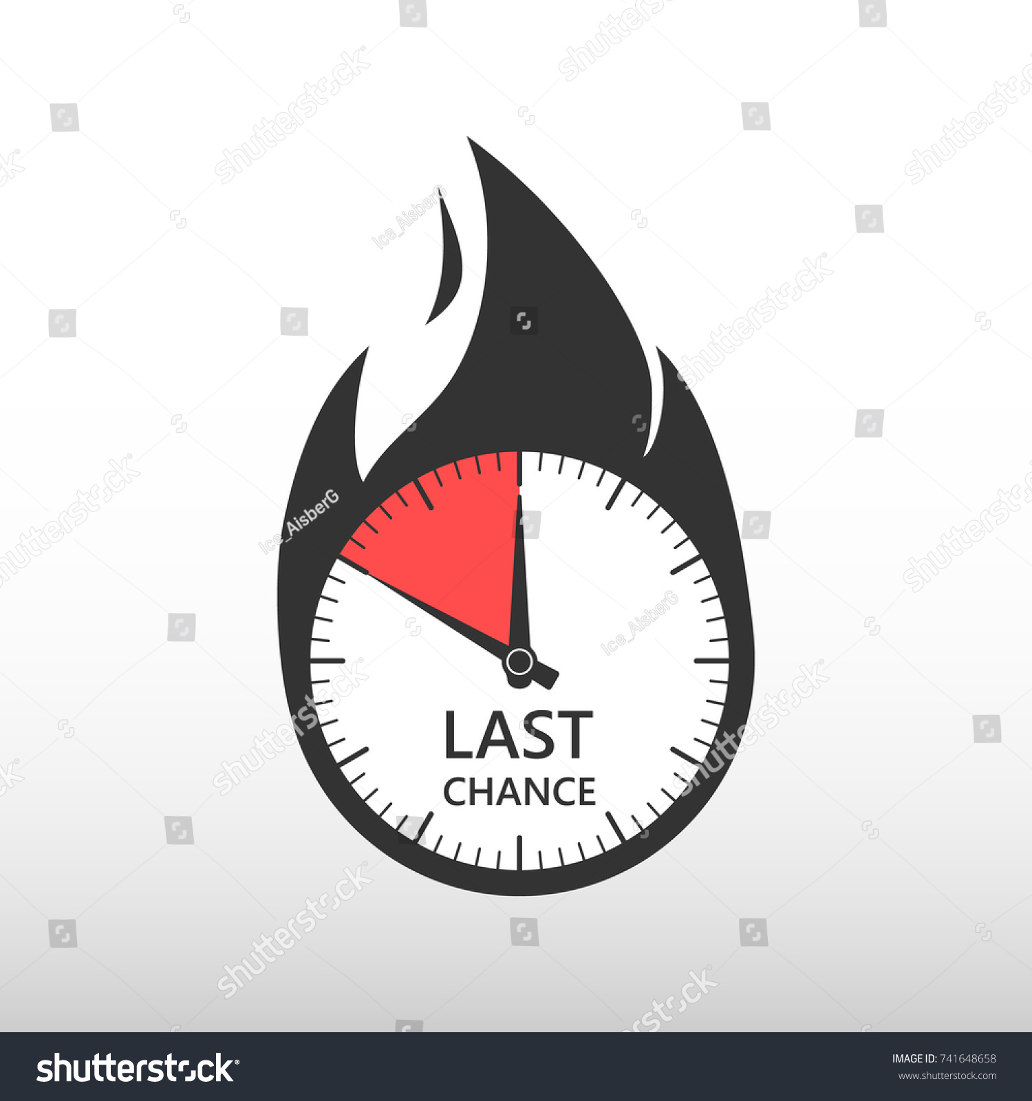 Last Chance Stopwatch Stock Vector (Royalty Free) 741648658 Shutterstock