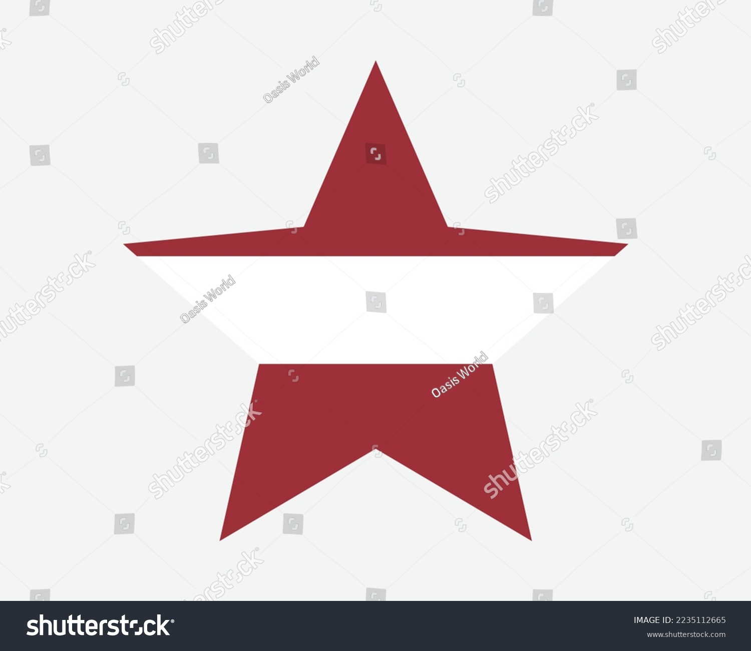SVG of Latvia Star Flag. Latvian Star Shape Flag. Republic of Latvia Country National Banner Icon Symbol Vector Flat Artwork Graphic Illustration svg