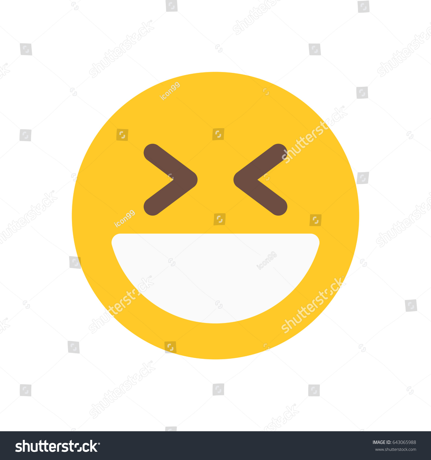 Laughing Emoji Stock Vector (Royalty Free) 643065988