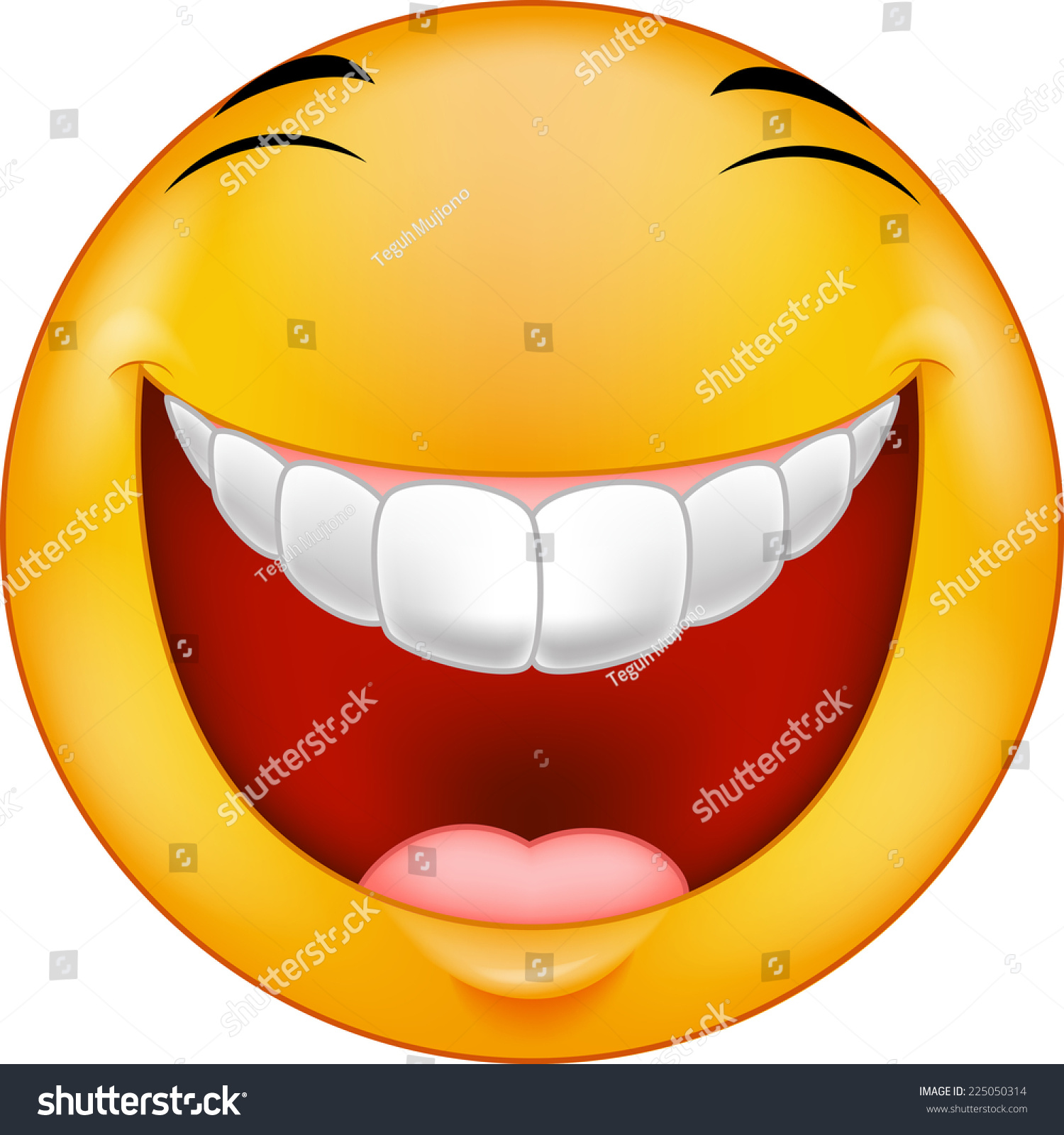 Laughing Smiley Stock Vector (Royalty Free) 225050314