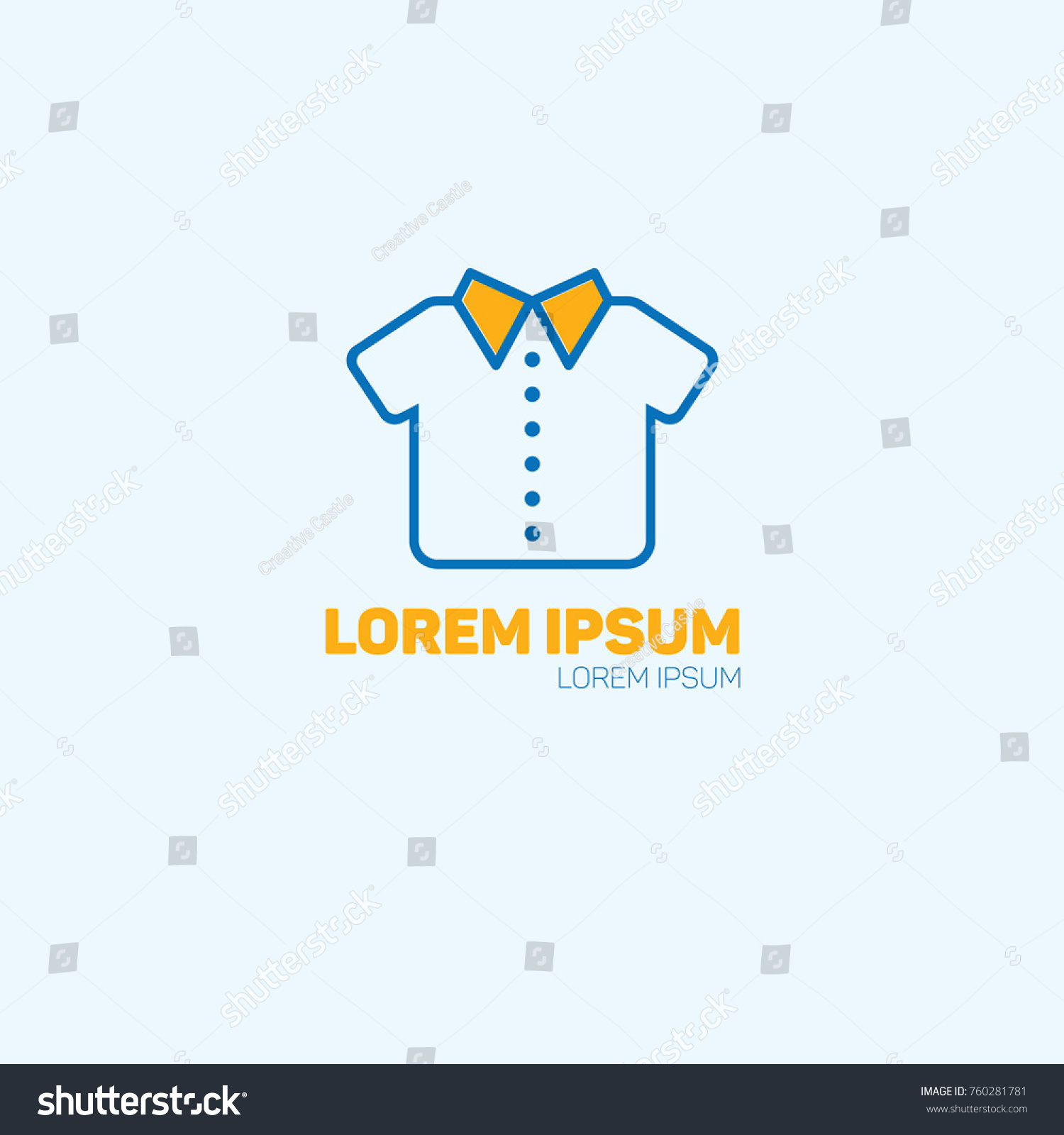 Laundry Shop Logo Template Stock Vector (Royalty Free) 760281781 ...