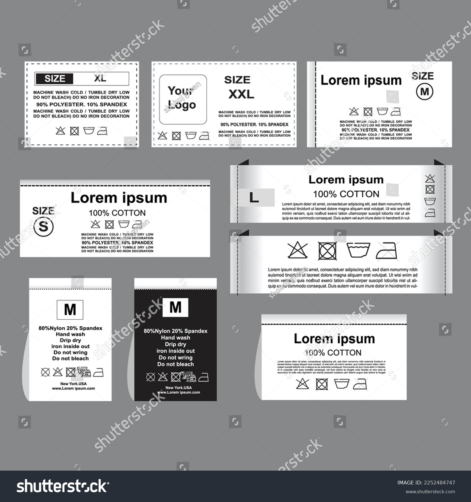 SVG of Laundry washing labels.  information for washing temperature and care textile clothes tailoring shirt  pant t-shirt all goods cotton instruction vector file
 svg