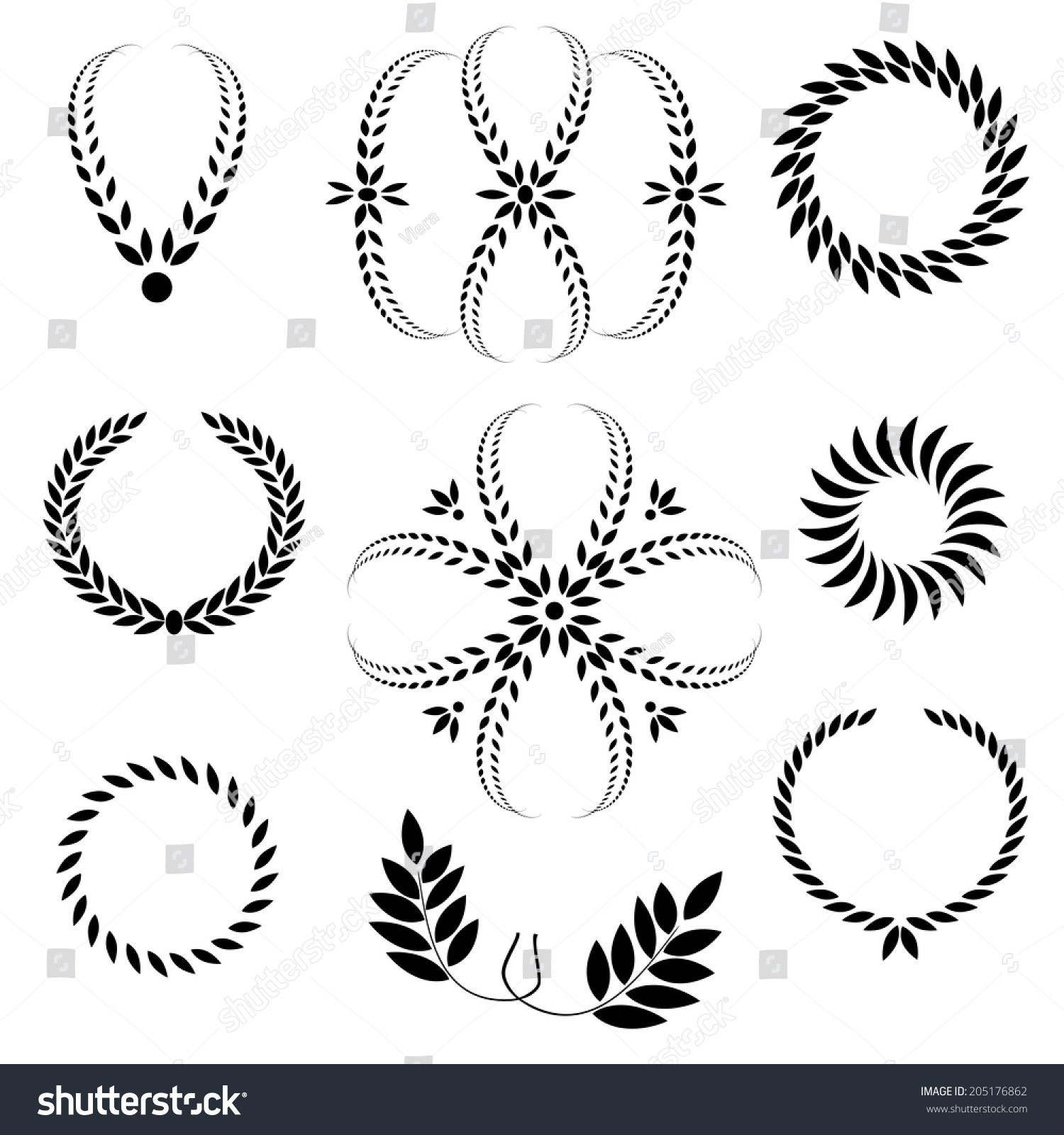 laurel wreath 9 tattoo set black stock vector 205176862 shutterstock laurel wreath 9 tattoo set black stock vector 205176862 shutterstock