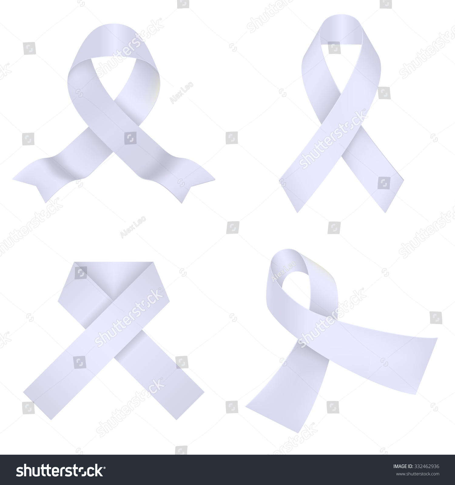 SVG of Lavander awareness ribbon. Vector illustration svg