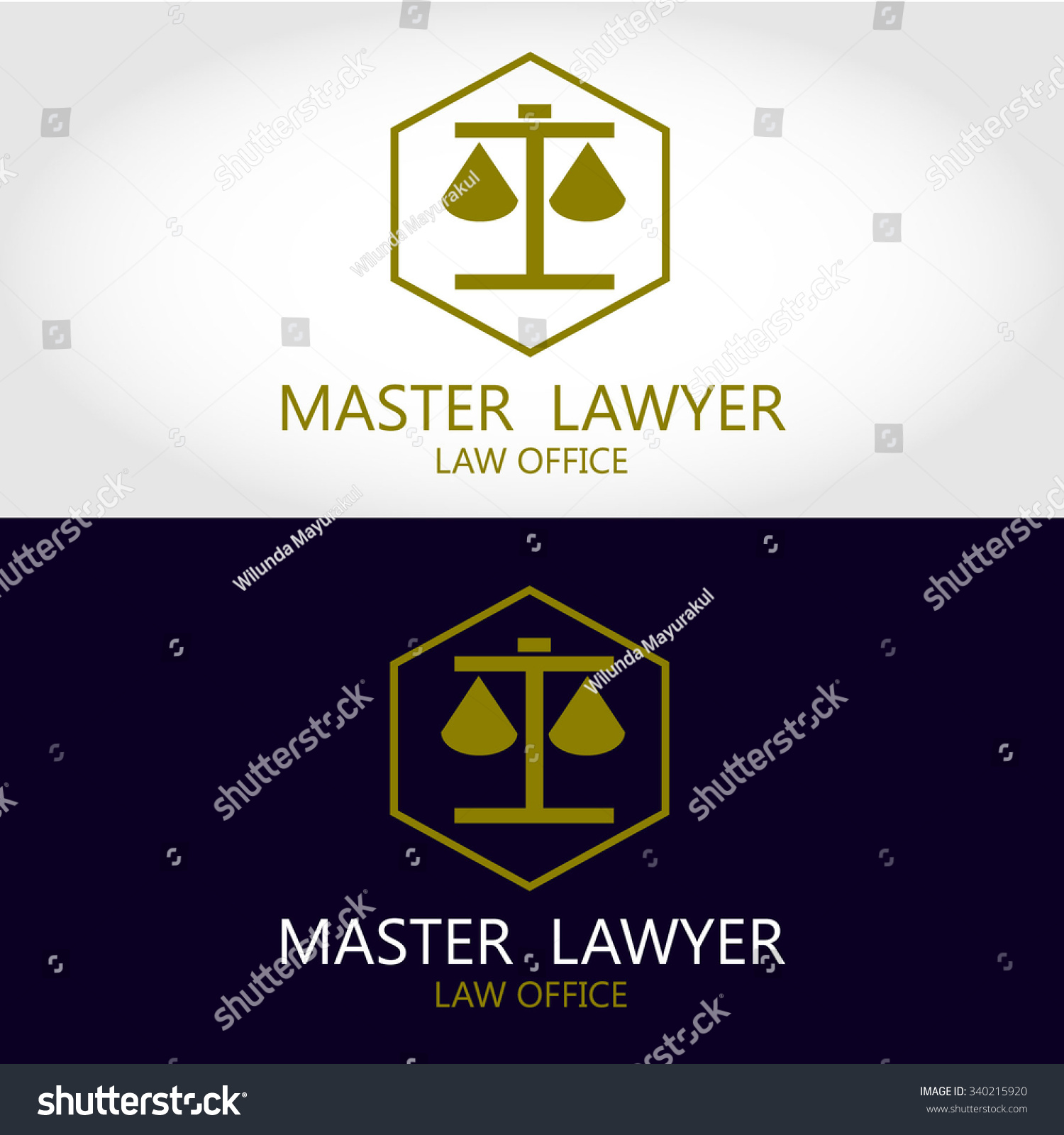 Law Office Logo The Judge, Law Firm Logo Template, Stock Vector ...