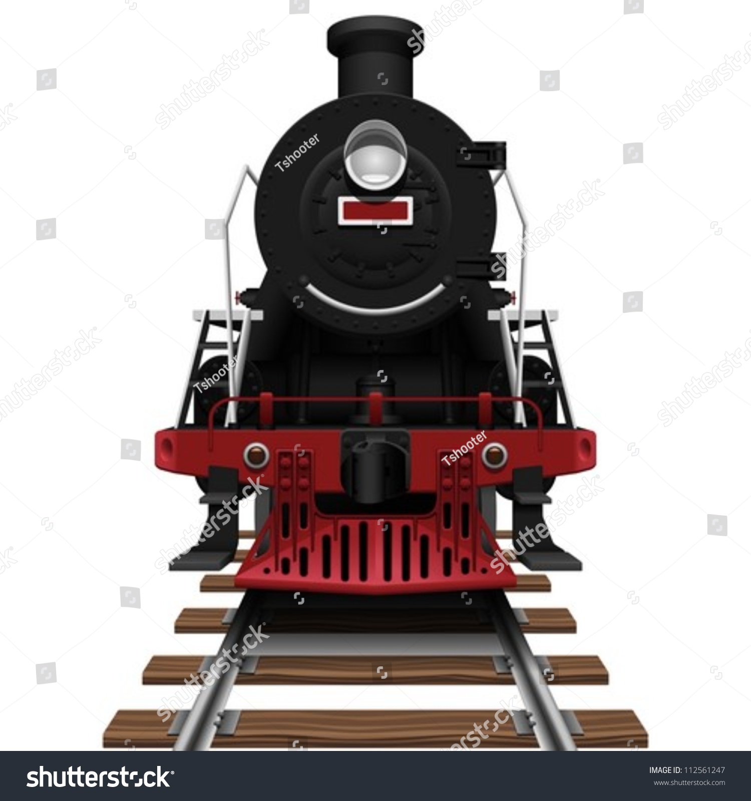 Download Layered Vector Illustration Steam Locomotive Stock Vector ...