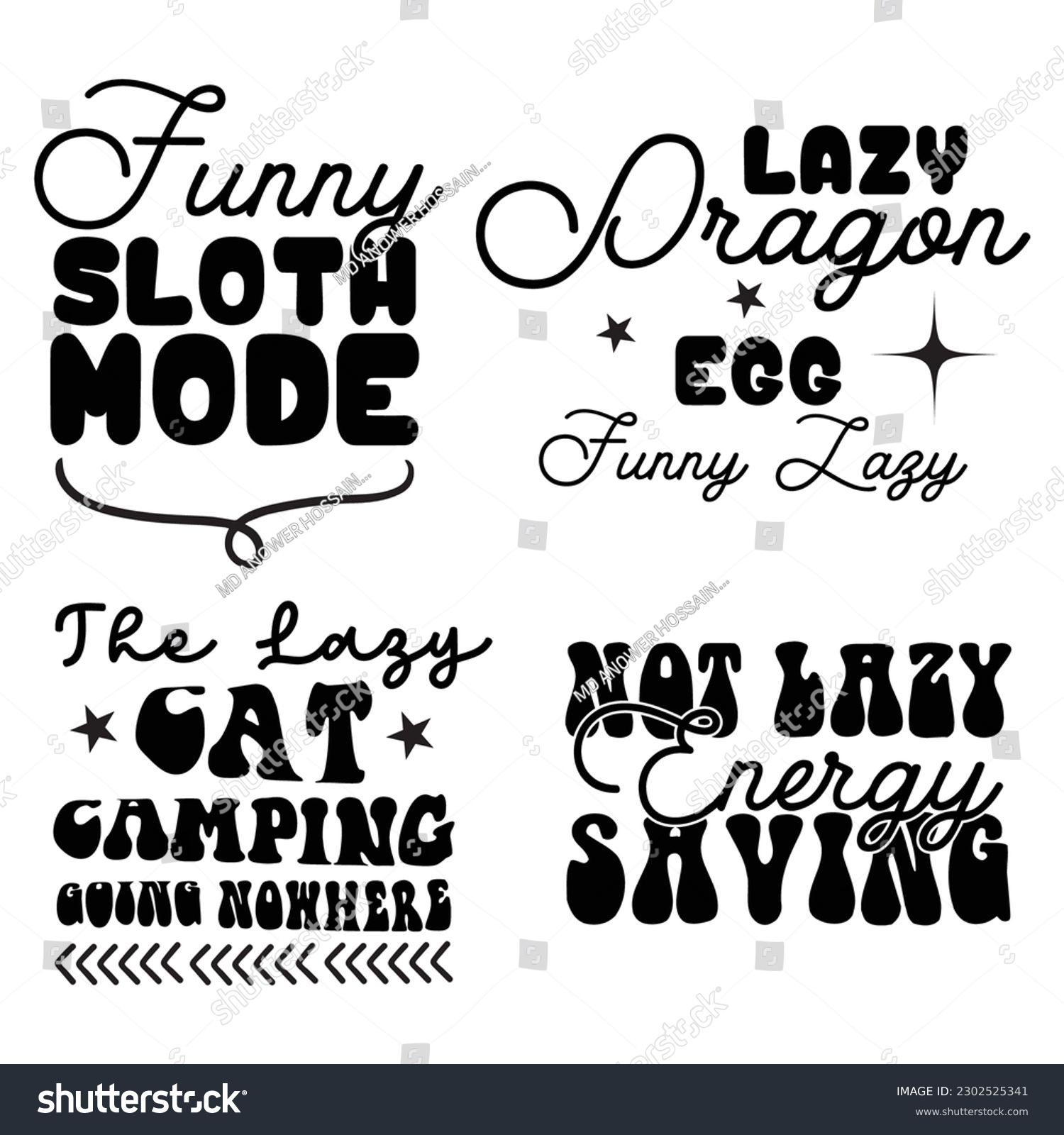 SVG of lazy t shirt design bundle svg