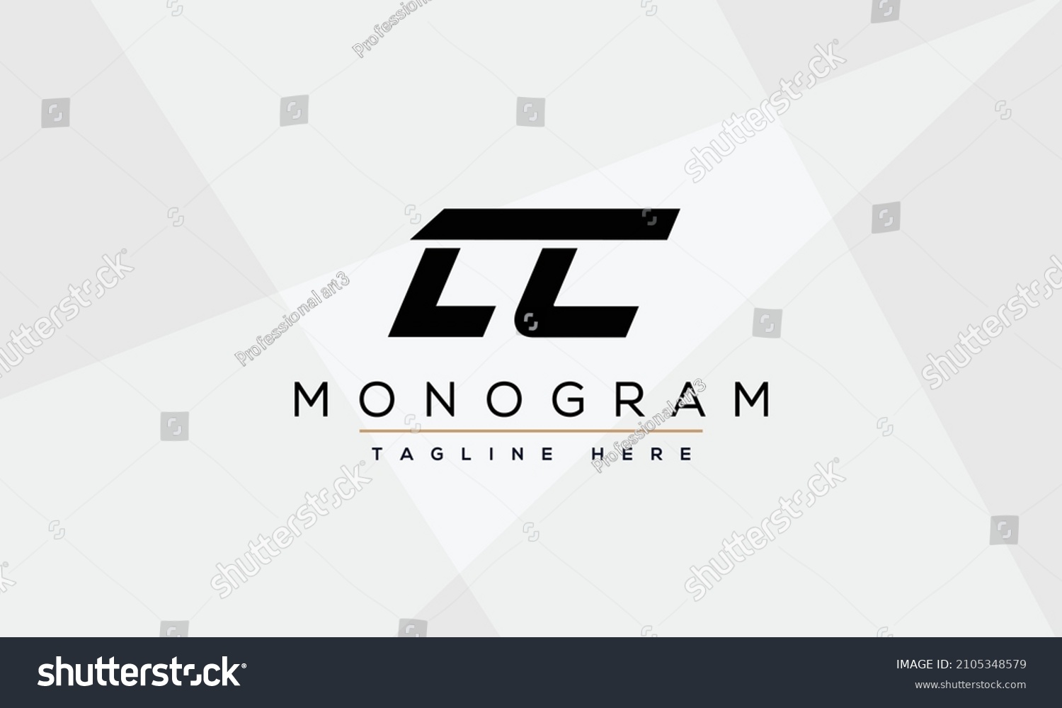 Lc Logo Design Template Vector Graphic Stock Vector (Royalty Free