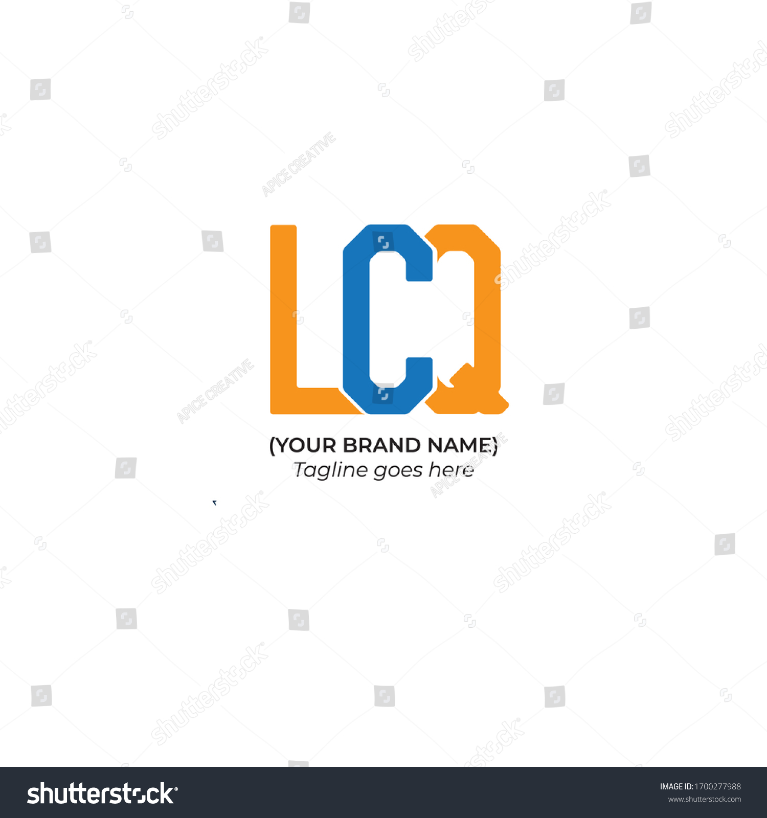 Lcq Vector Logo Design Lcq Creative Stock Vector Royalty Free