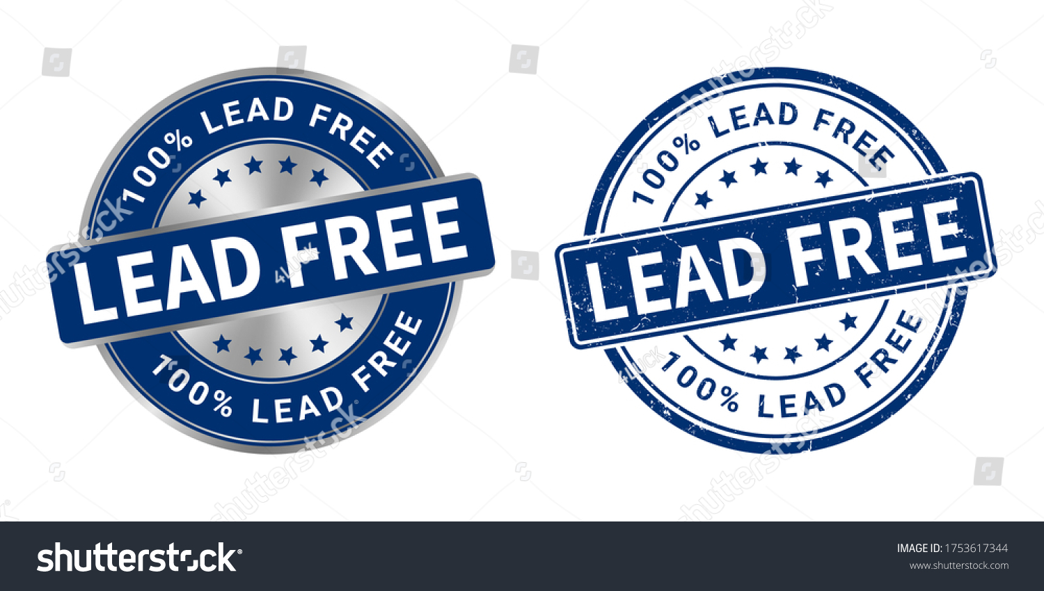 SVG of Lead free vector label and stamp svg