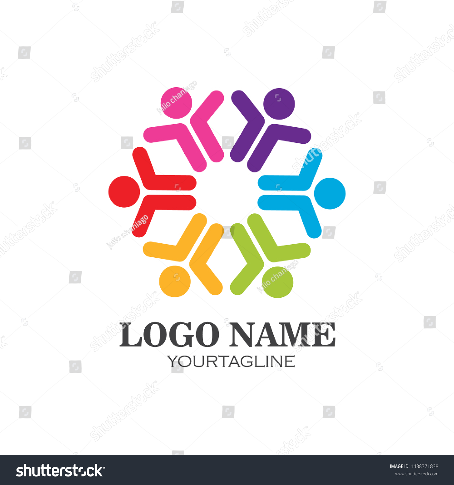 Leadershipcommunity Social Care Logo Template Vector Stock Vector ...