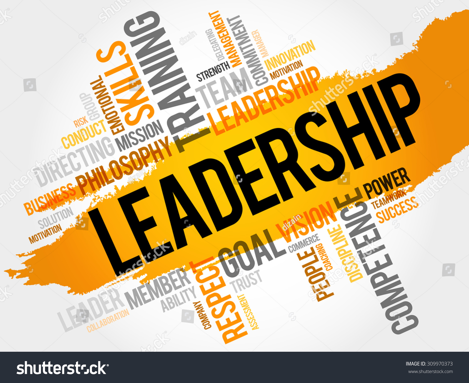 Leadership Word Cloud Business Concept Stock Vector (Royalty Free ...