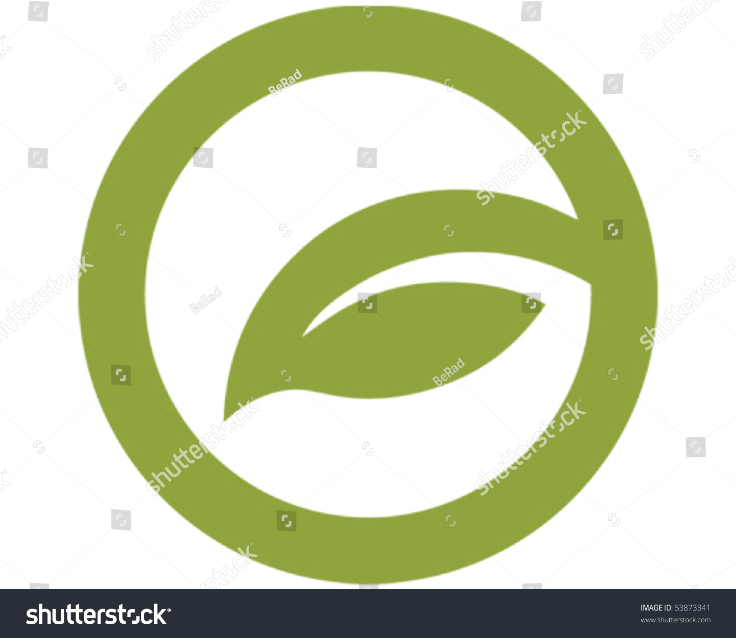 Leaf Circle Stock Vector 53873341 : Shutterstock