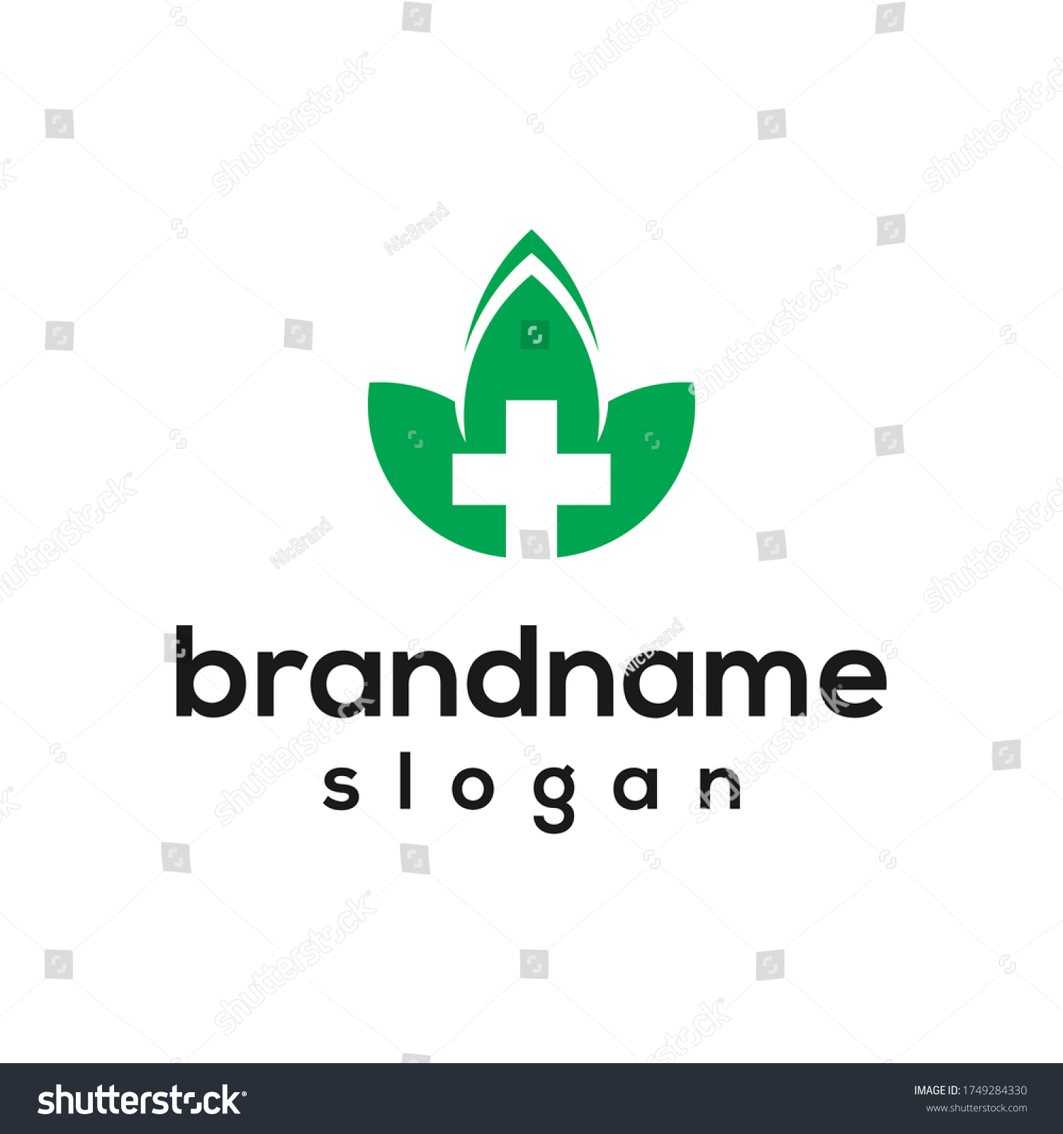 Leaf Health Logo Design Vector Stock Vector (Royalty Free) 1749284330