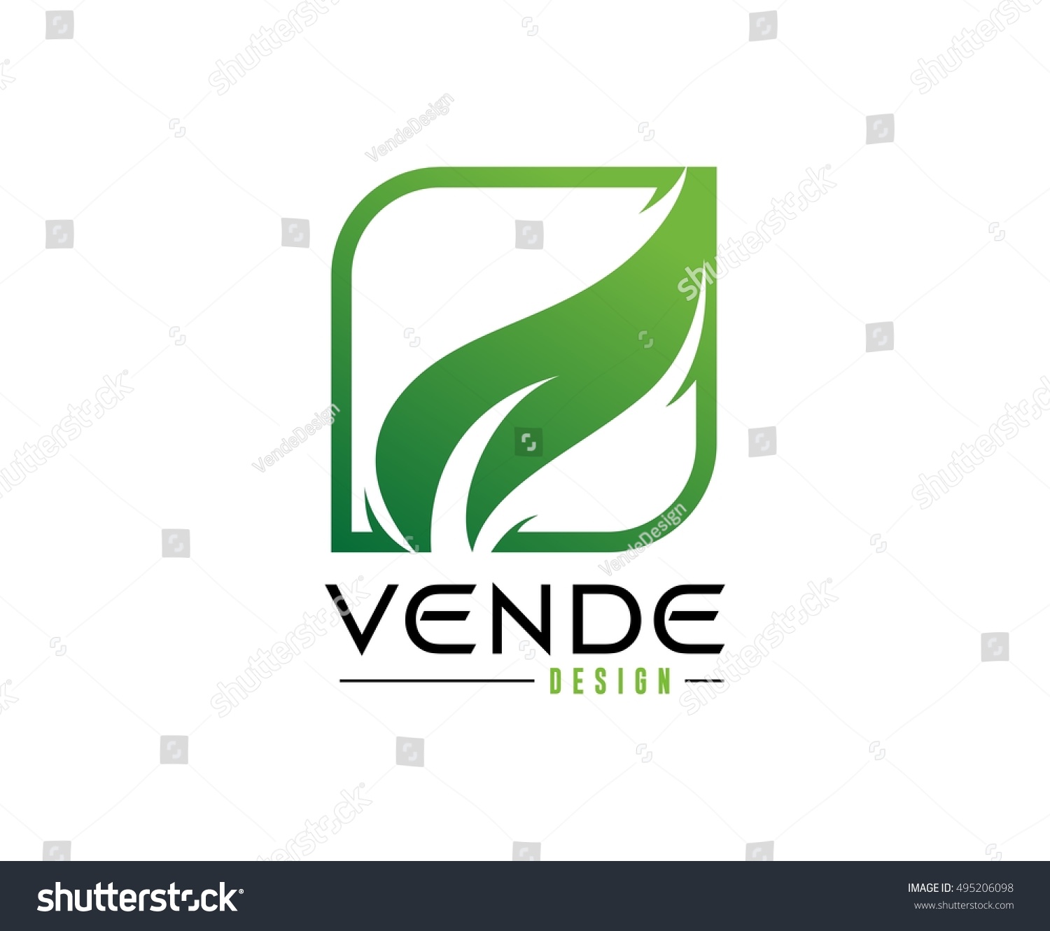 Leaf Logo Stock Vector 495206098 - Shutterstock