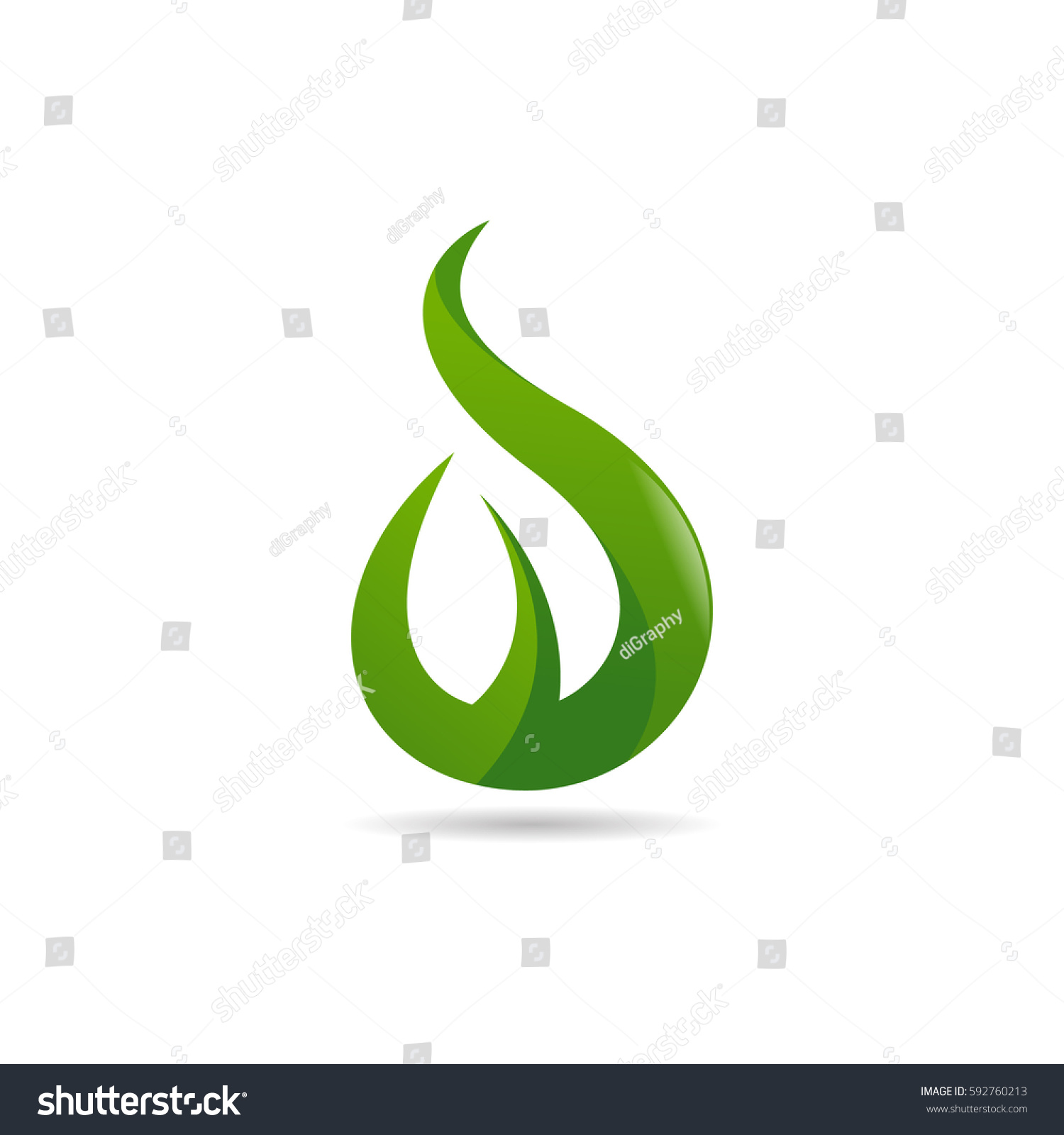 Leaf Logo Stock Vector 592760213 - Shutterstock