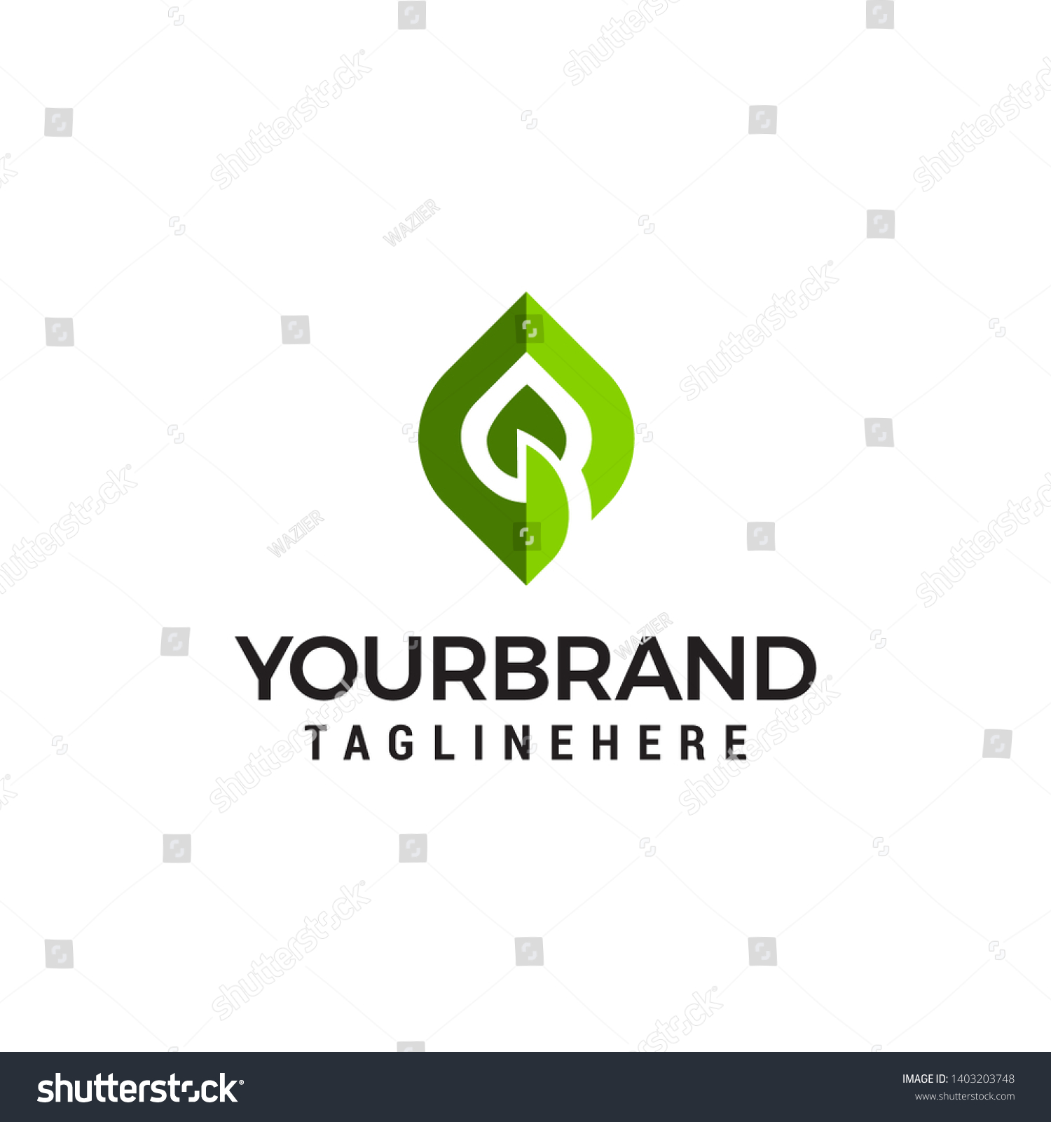 Leaf Logo Design Concept Template Vector Stock Vector (Royalty Free ...