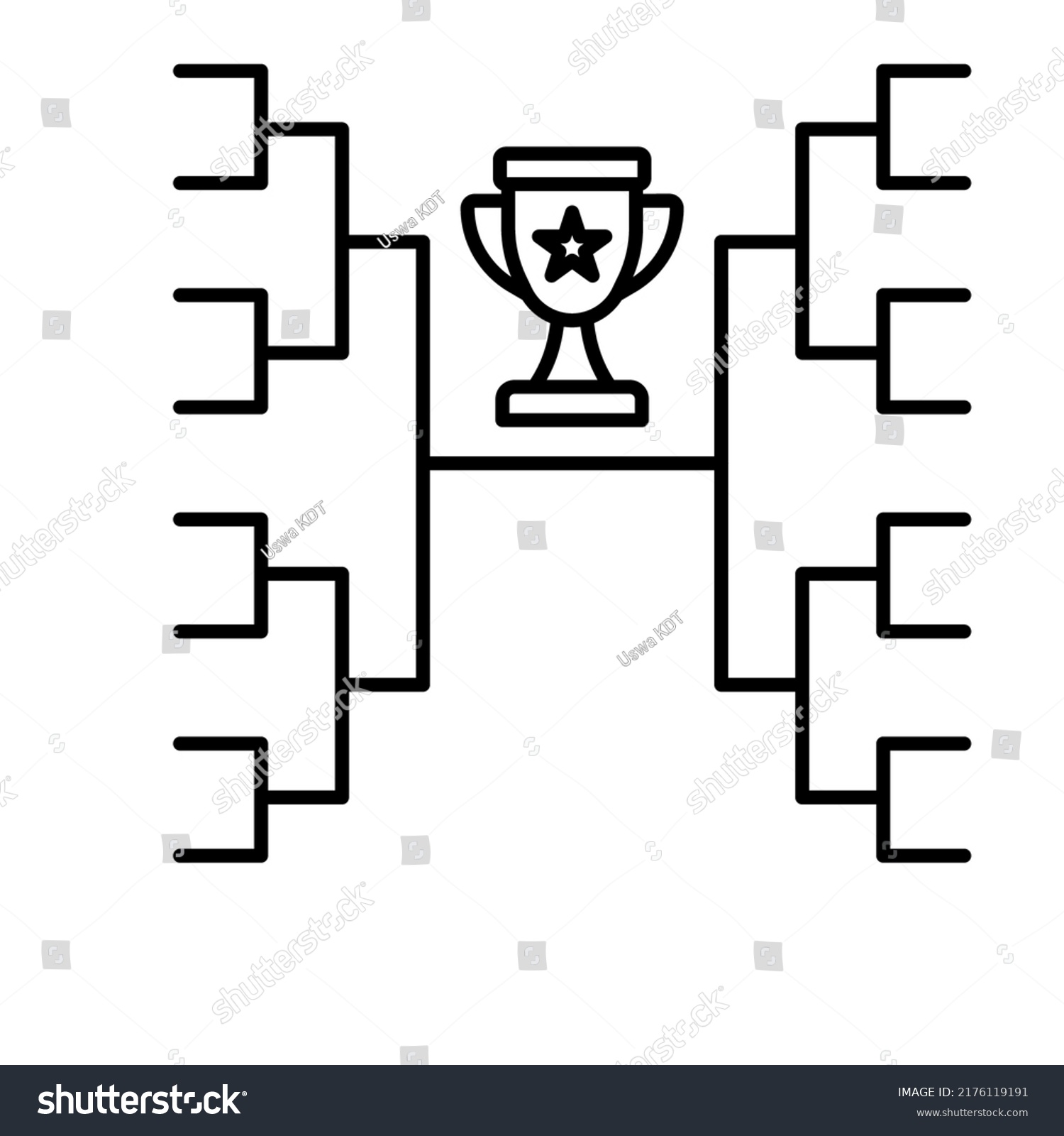 League Structure Knockout Structure League Table Stock Vector (Royalty ...