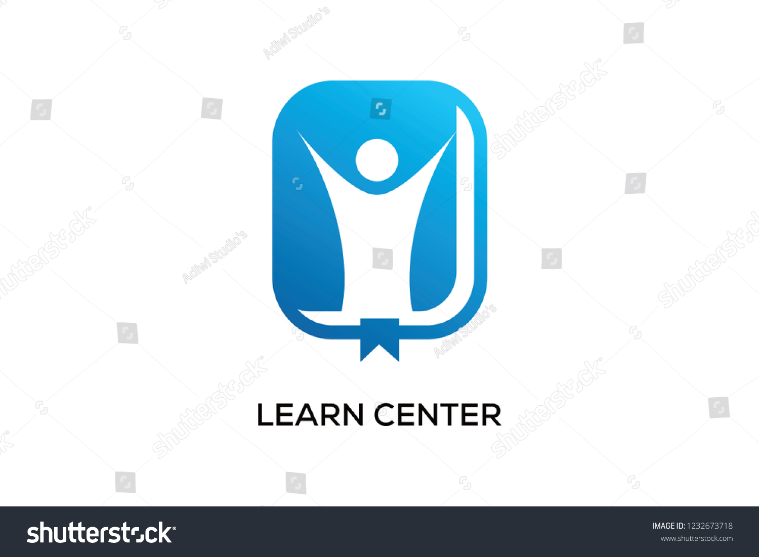 Learn Center Logo Design Stock Vector Royalty Free 1232673718 Learn Center Logo Design Stock Vector Royalty Free 1232673718