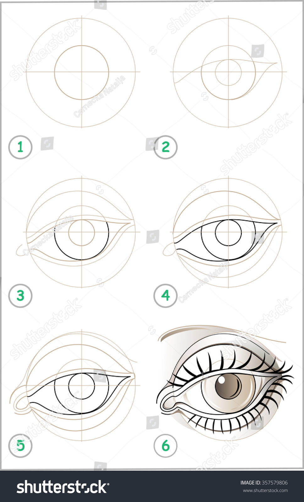 669 Drawing tutorial eye Images, Stock Photos & Vectors | Shutterstock