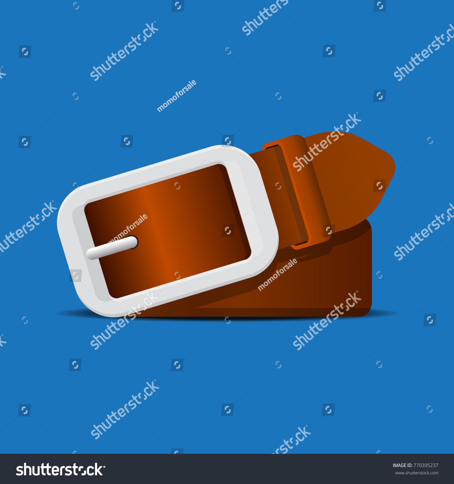 Leather Belt Vector Illustration Stock Vector (Royalty Free) 770395237