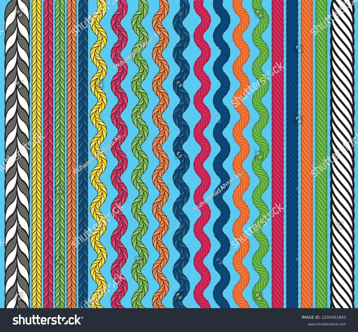 SVG of LEATHER BRAIDED STRAP ACCESSORIES IN MULTICOLOR VECTOR SKETCH svg