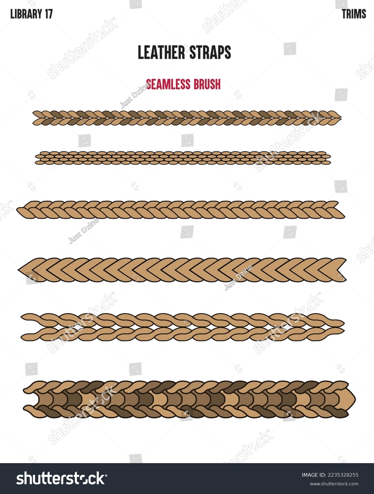 SVG of LEATHER BRAIDED STRAP ACCESSORIES VECTOR SKETCH svg