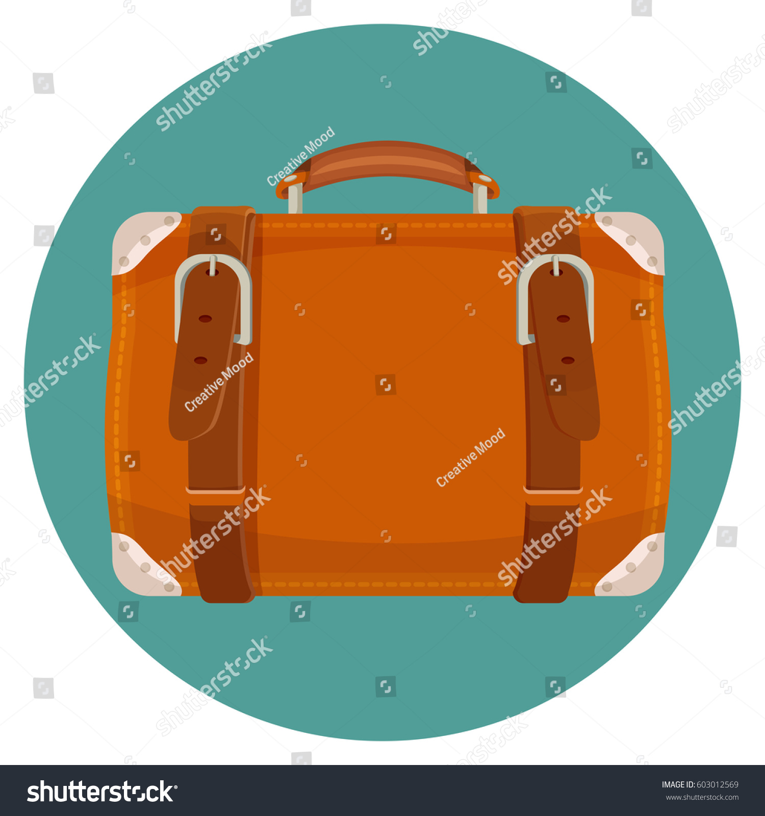 round luggage case