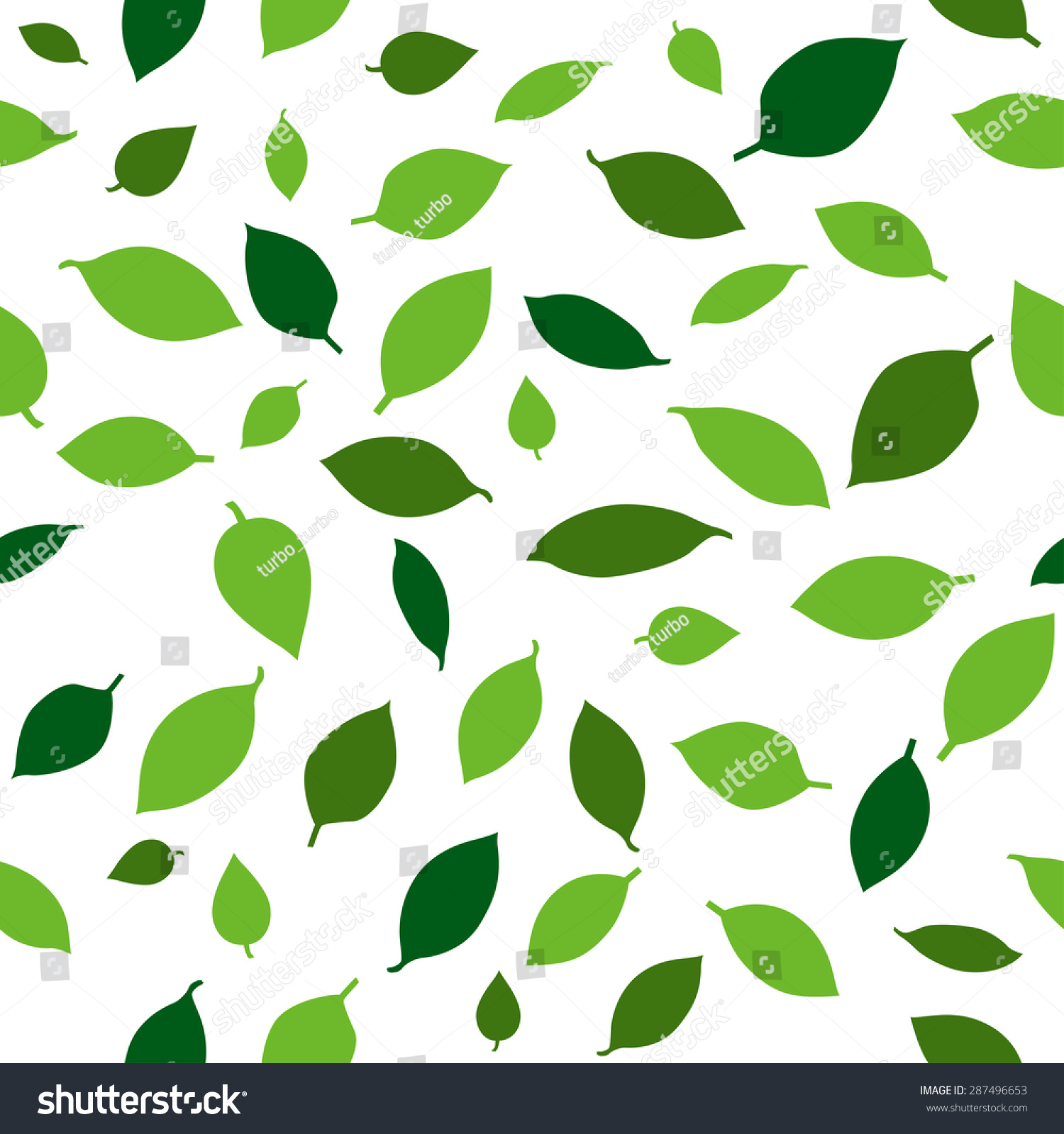 Leaves Background Seamless Patternvector Stock Vector 287496653