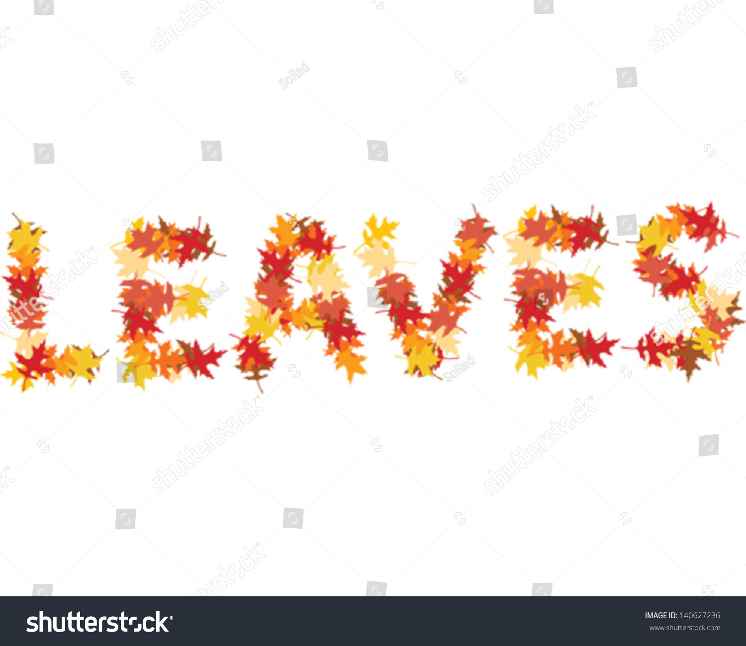 leaves-word-stock-vector-140627236-shutterstock