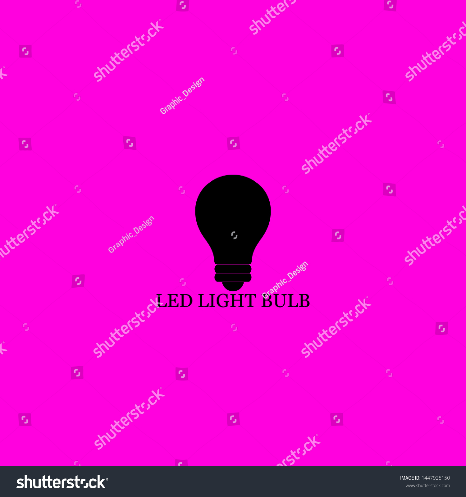 Led Light Bulb Icon Sign Signifier Stock Vector (Royalty Free ...