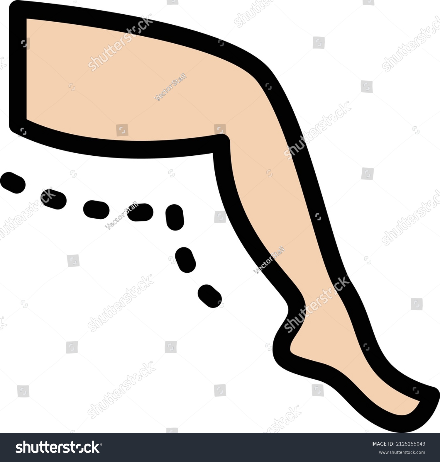 Leg Vector Illustration On Transparent Backgroundpremium Stock Vector 