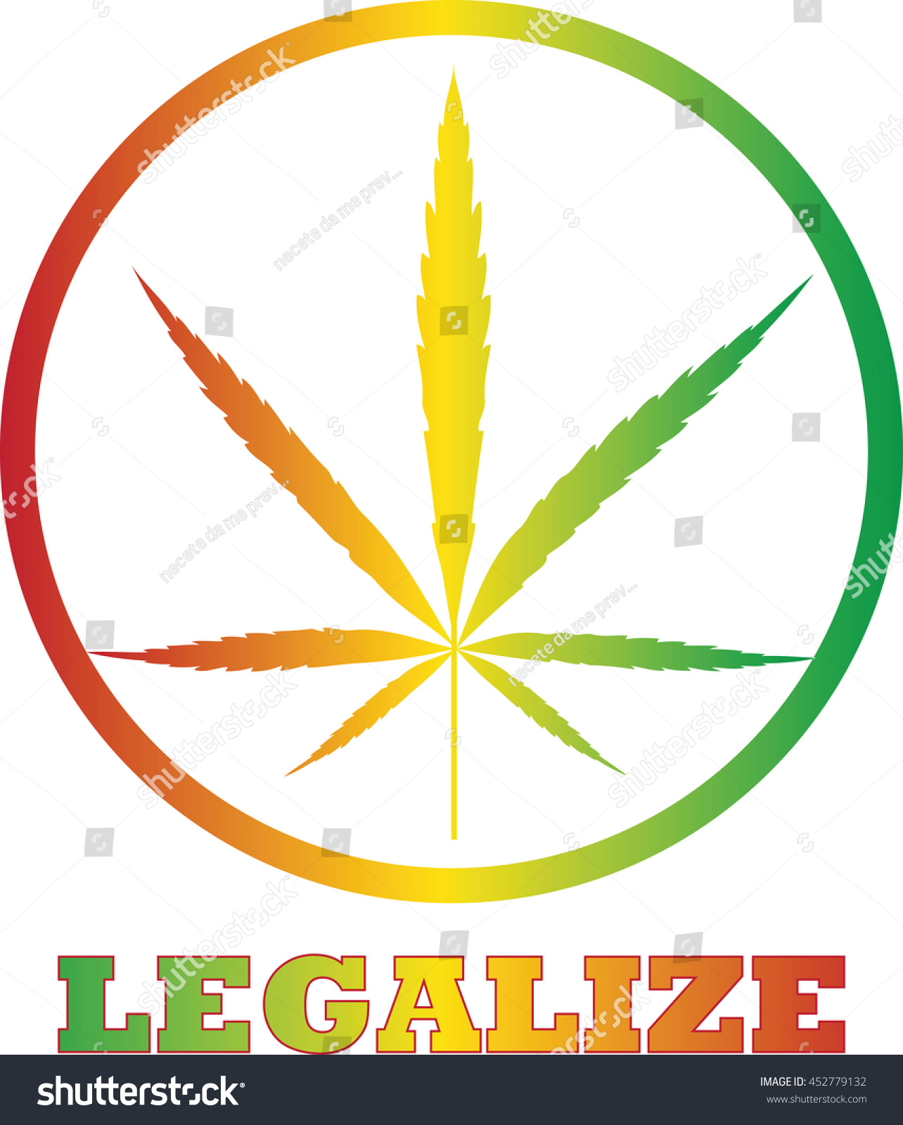 Legalize Cannabis Icon Button Color Vector Stock Vector (Royalty Free ...