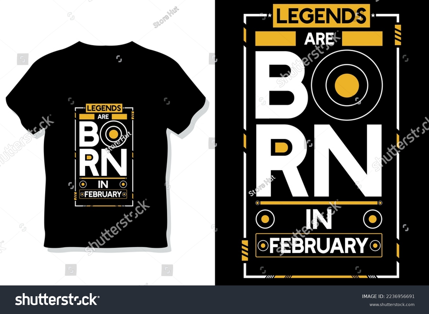 SVG of Legends are born in February birthday quotes t shirt design svg