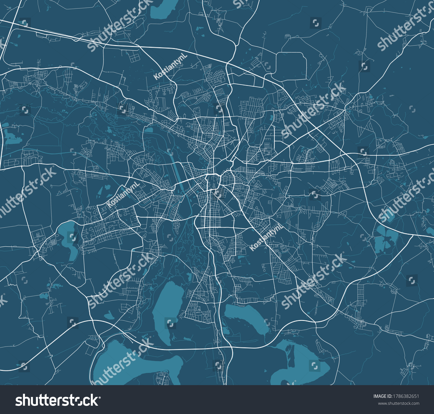 Leipzig City Map Poster Map Leipzig Stock Vector (Royalty Free ...