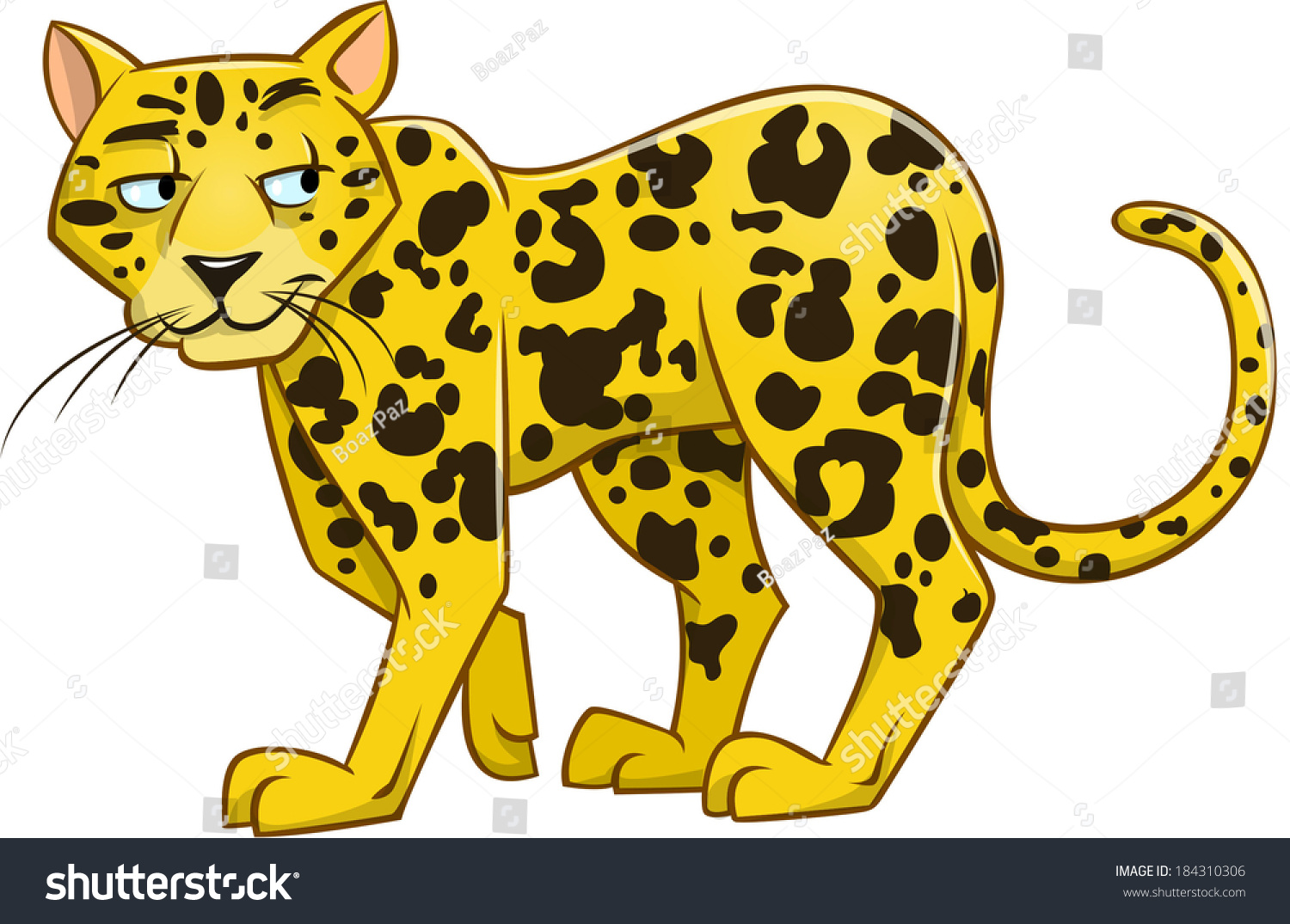 Leopard Stock Vector Illustration 184310306 : Shutterstock