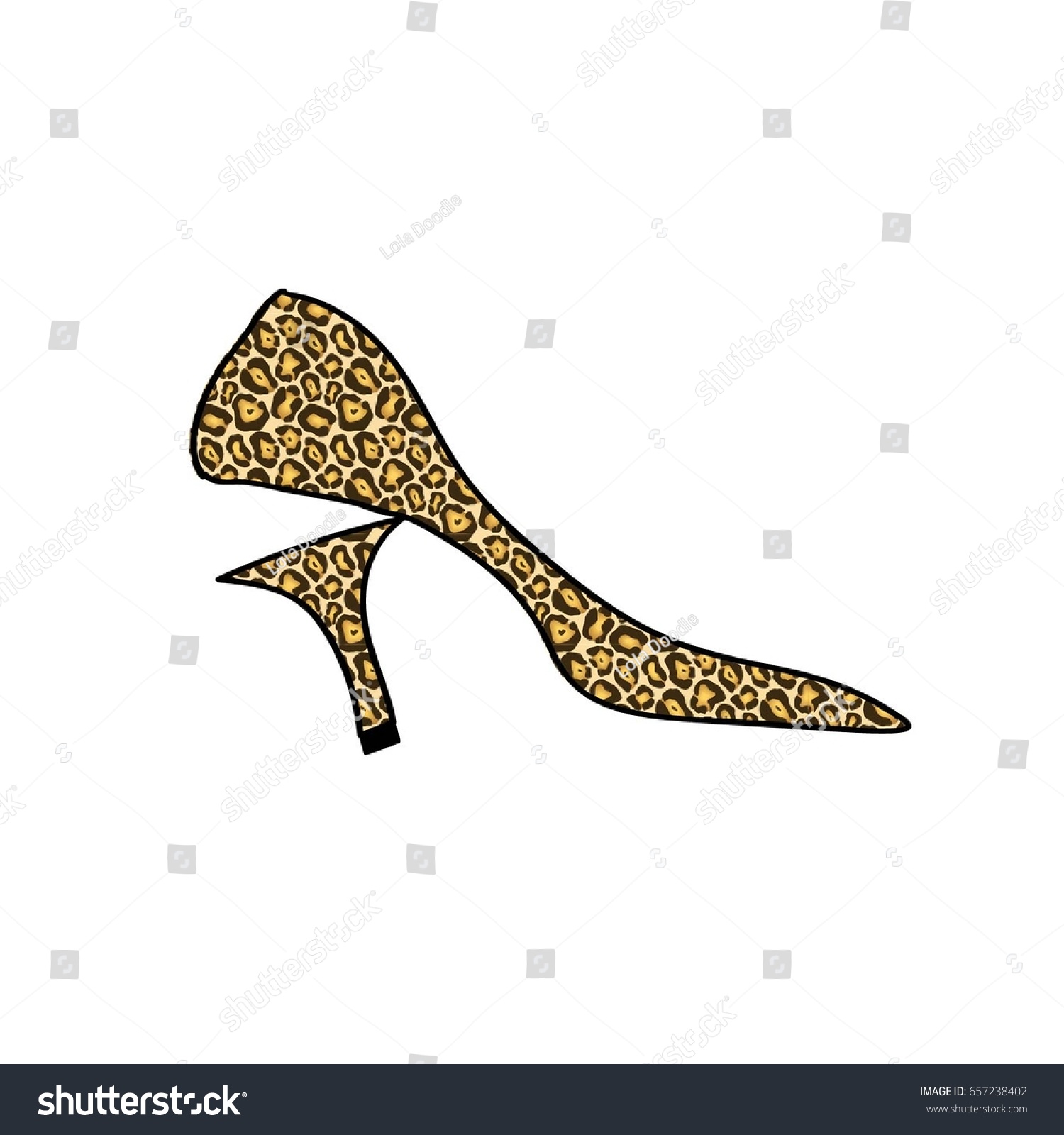 leopard skin kitten heel shoes