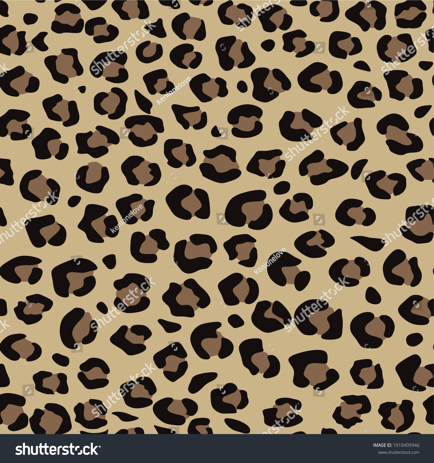 Leopard Skin Pattern Texture Leopard Texture Stock Vector (Royalty Free ...