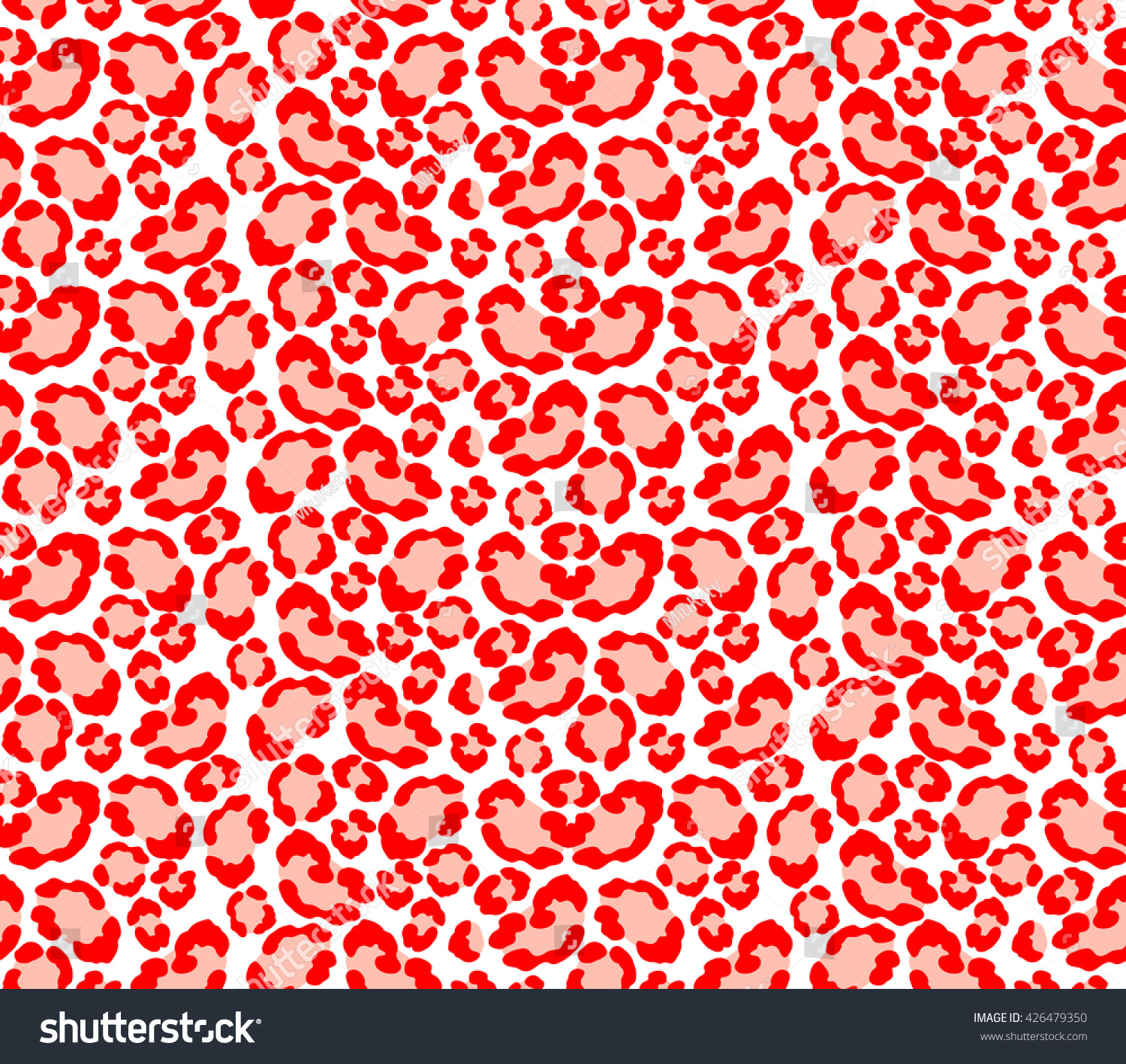 Leopard Skin Seamless Pattern Vector Illustration Stock Vector ...