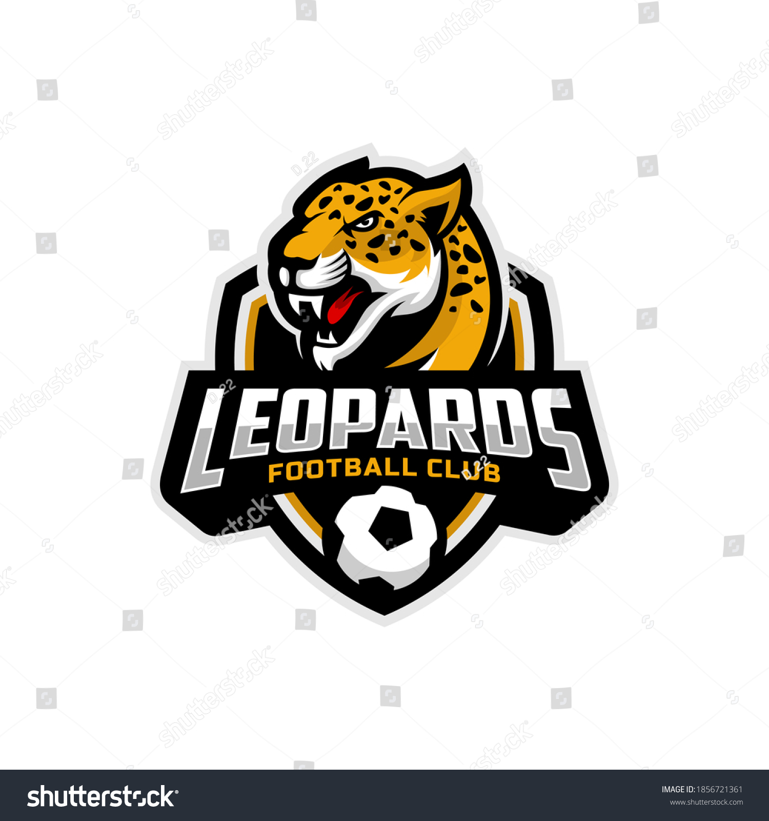 Leopards Mascot Football Team Logo Vector Stock Vector (Royalty Free ...