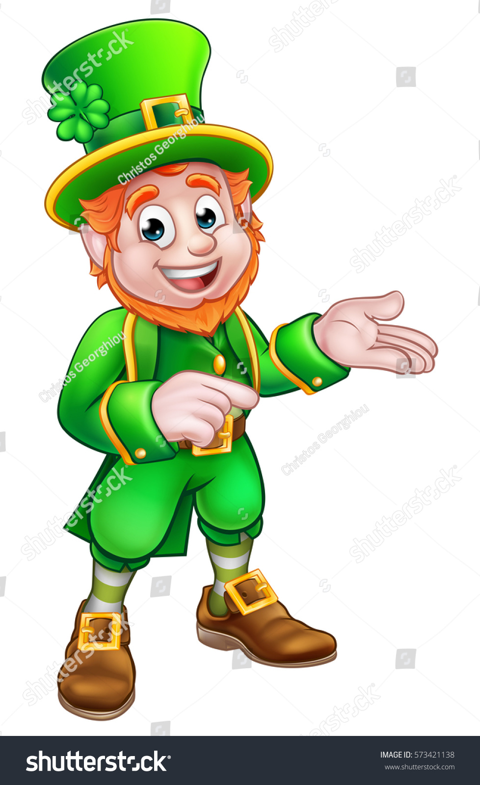 Leprechaun St Patricks Day Cartoon Character Stock Vector (Royalty Free ...