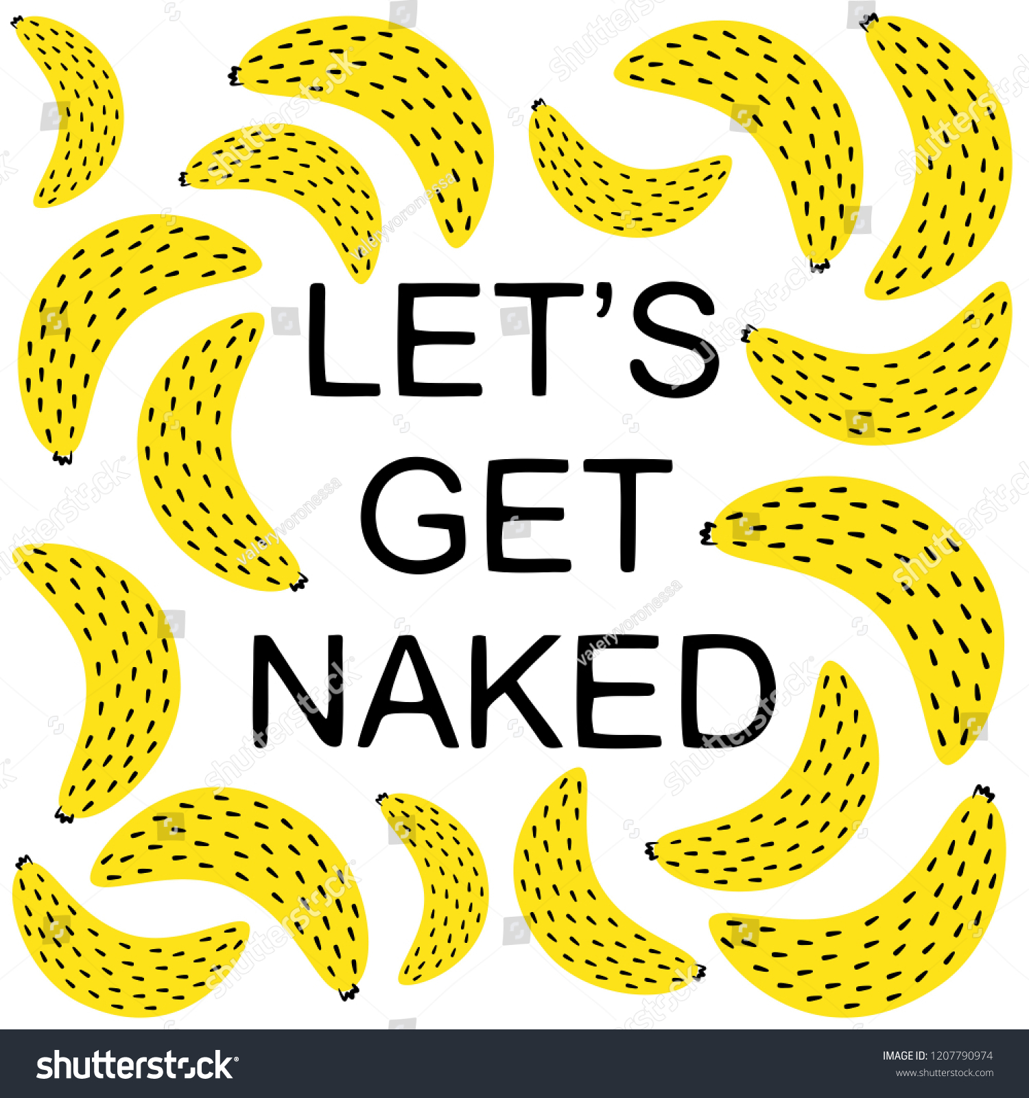 Lets Get Naked Funny Saying Quotes Vetor Stock Livre De Direitos Shutterstock