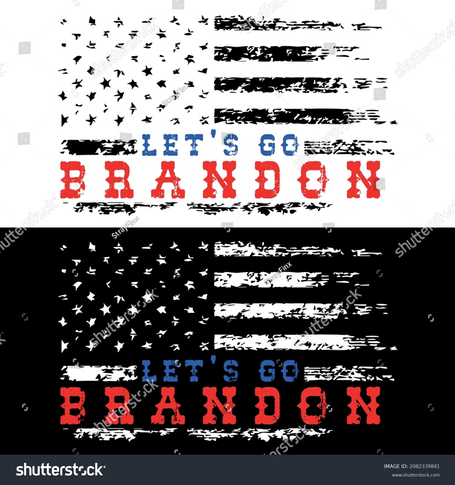 SVG of Let's Go Brandon Flag Vector Design svg