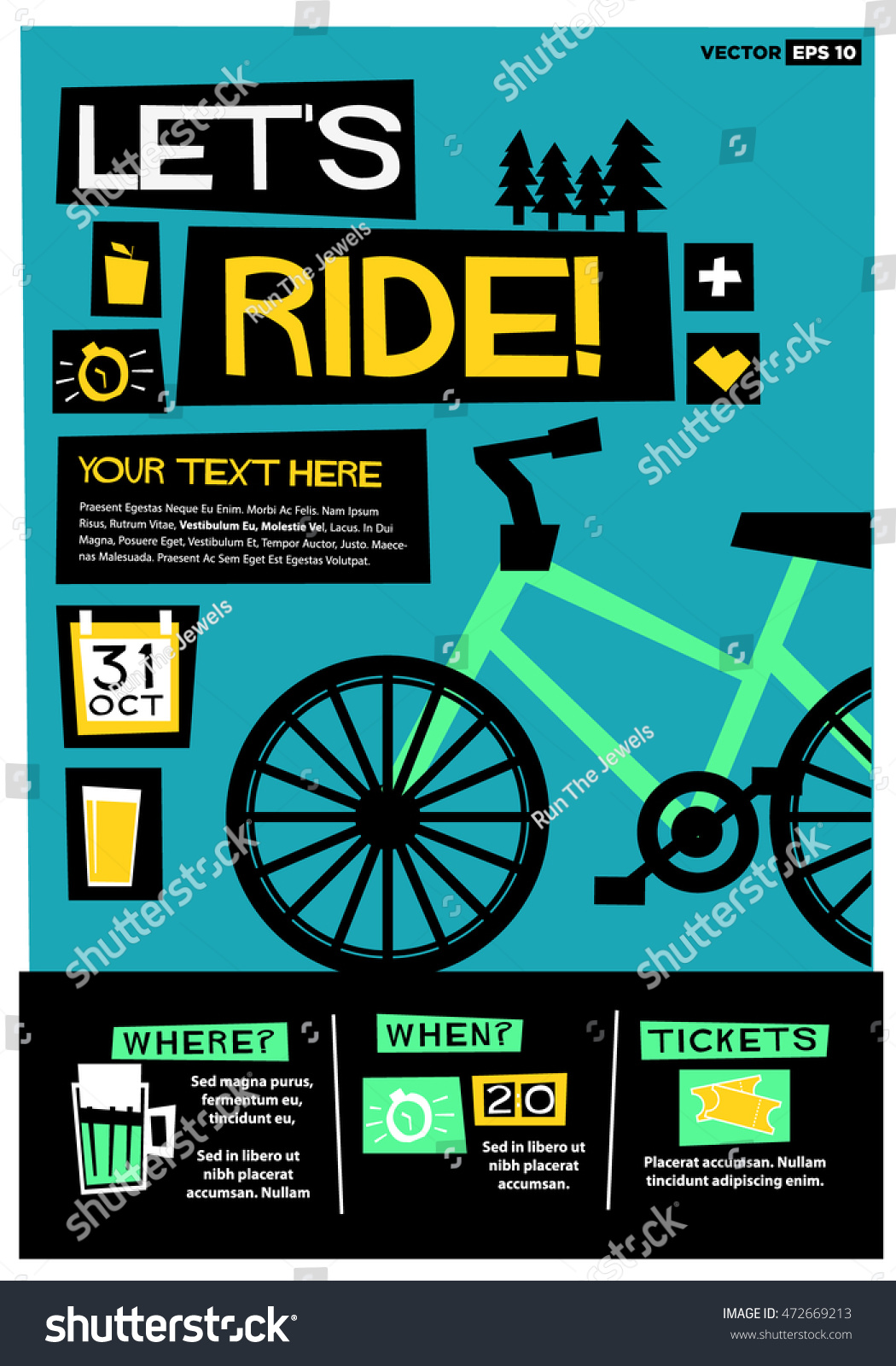 Bike event poster Images, Stock Photos & Vectors Shutterstock